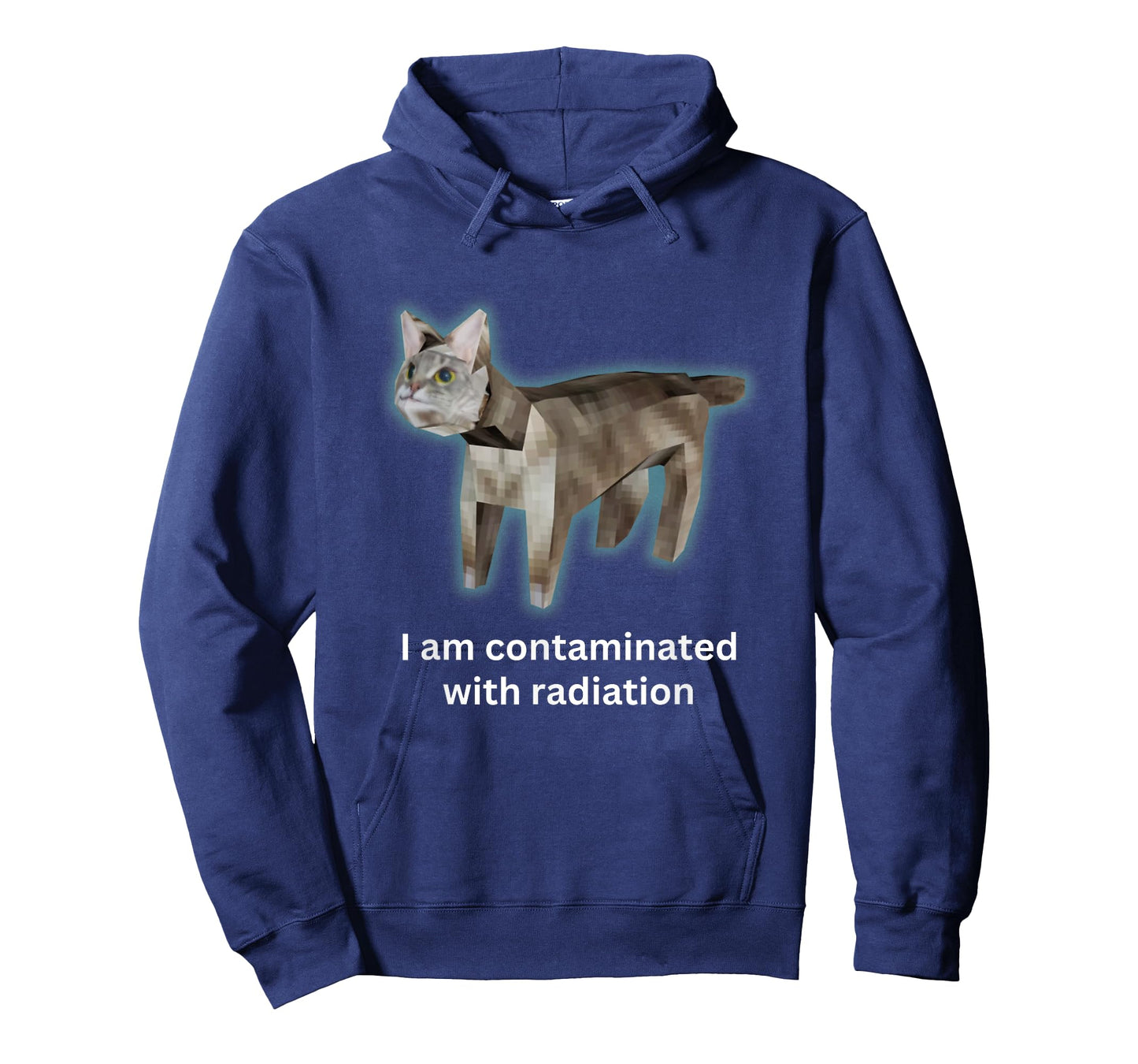 I Am Contaminated With Radiation Japanese Cat Meme Men Women Kids T-Shirt