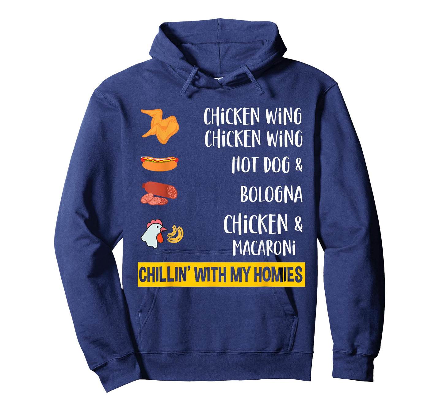 Cooked Chicken Wing Chicken Wing Hot Dog Bologna Macaroni T-Shirt