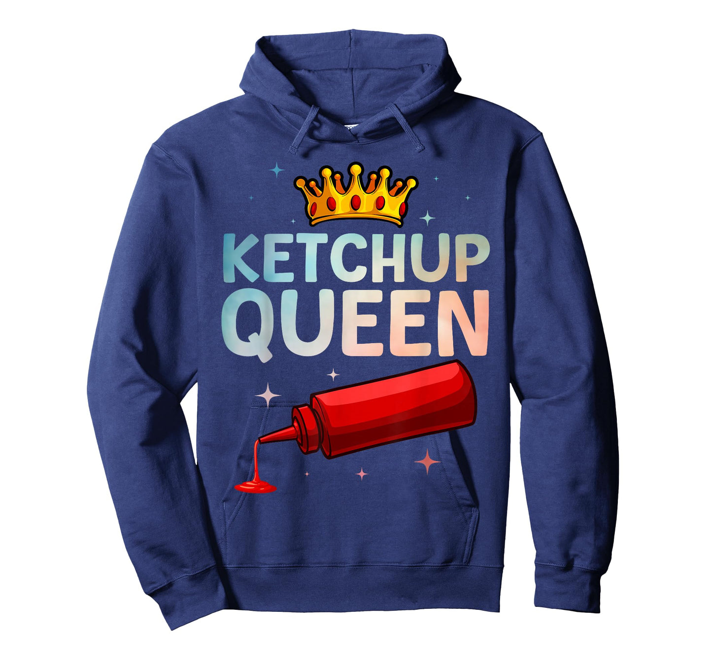 Cool Ketchup Queen Art for Women Girls Tomato Ketchup Lover T-Shirt