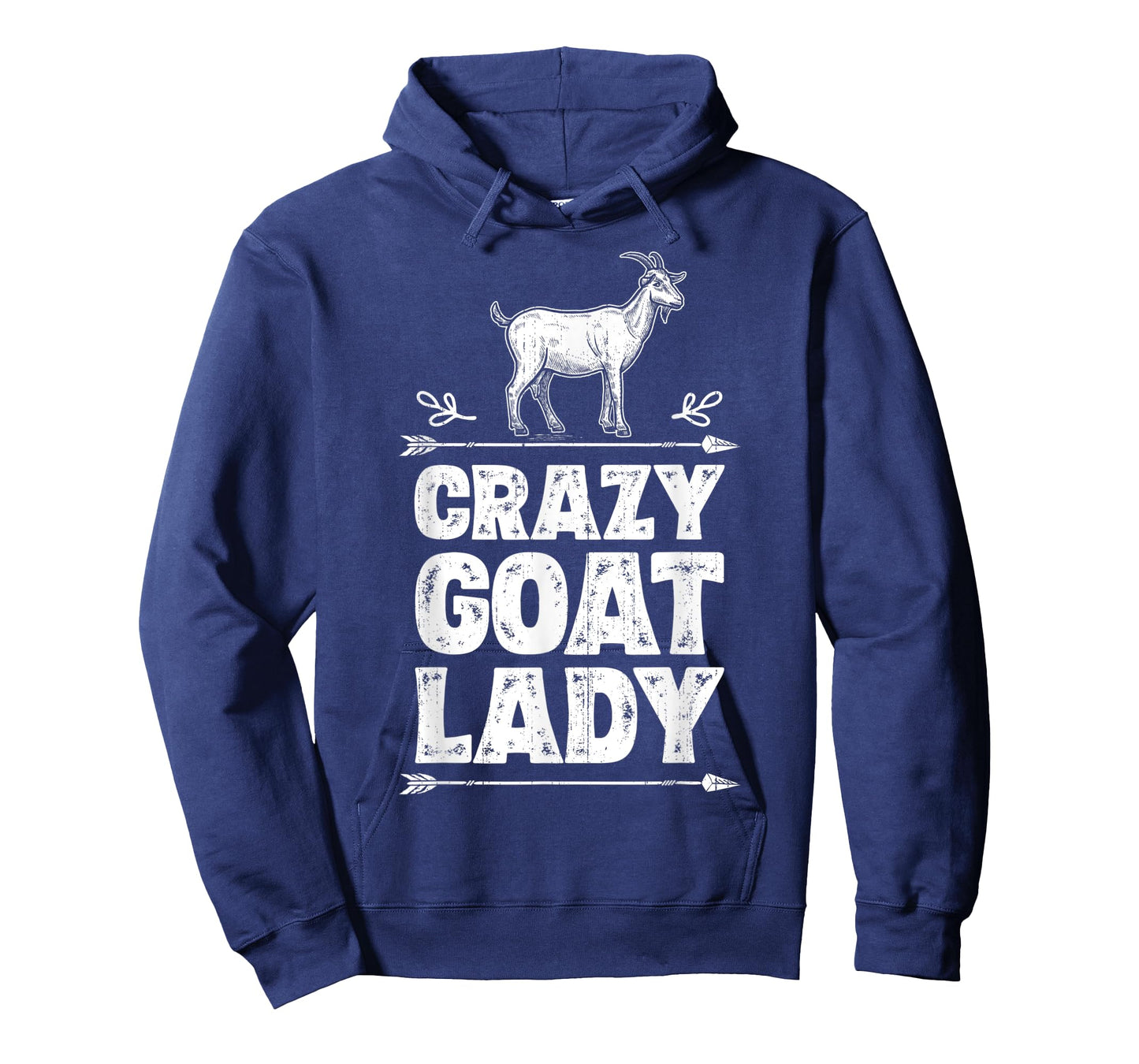 Crazy Goat Lady Girls Women Farmer Farm Animal Lover Vintage T-Shirt