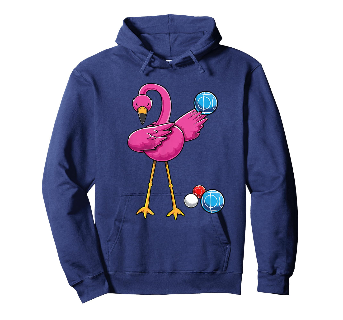 Cute Dabbing Flamingo Bocce Ball Player Boccie Girls Bocci T-Shirt