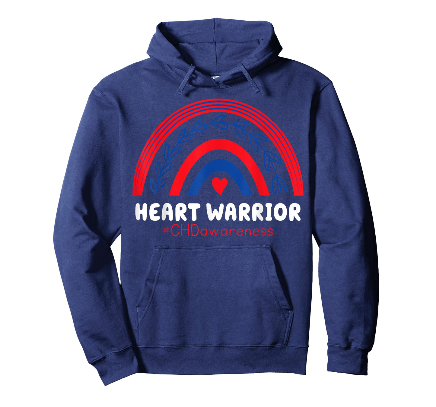 CHD Warrior Red & Blue Rainbow Heart Disease Awareness T-Shirt