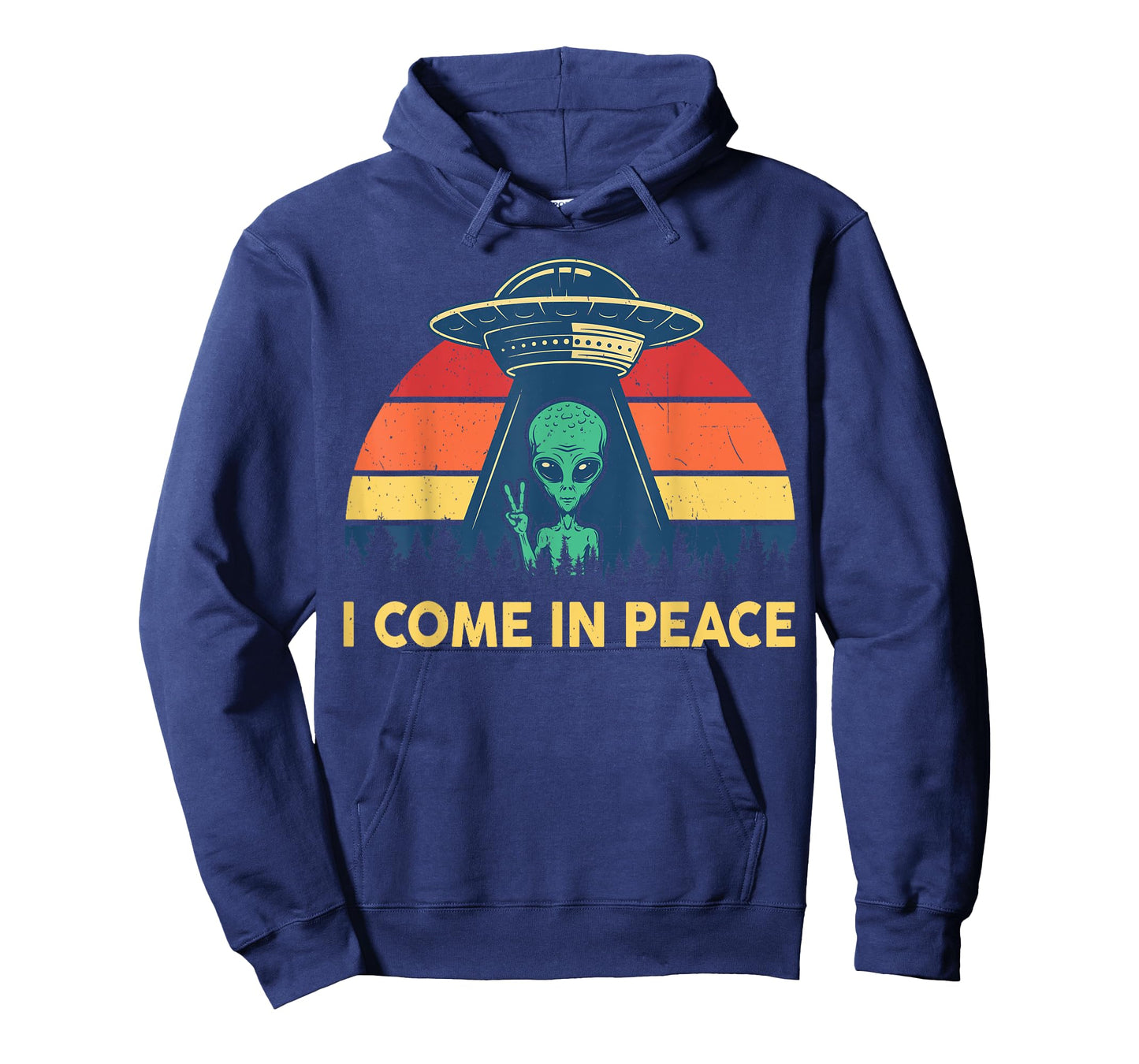 I Come in Peace Funny UFO Costume Kids Adults Cute Alien T-Shirt