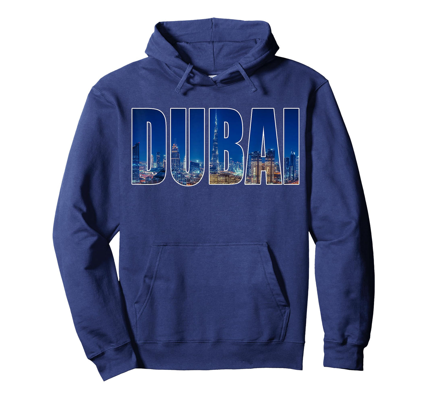 Dubai UAE Urban Skyline Photography Font T-Shirt