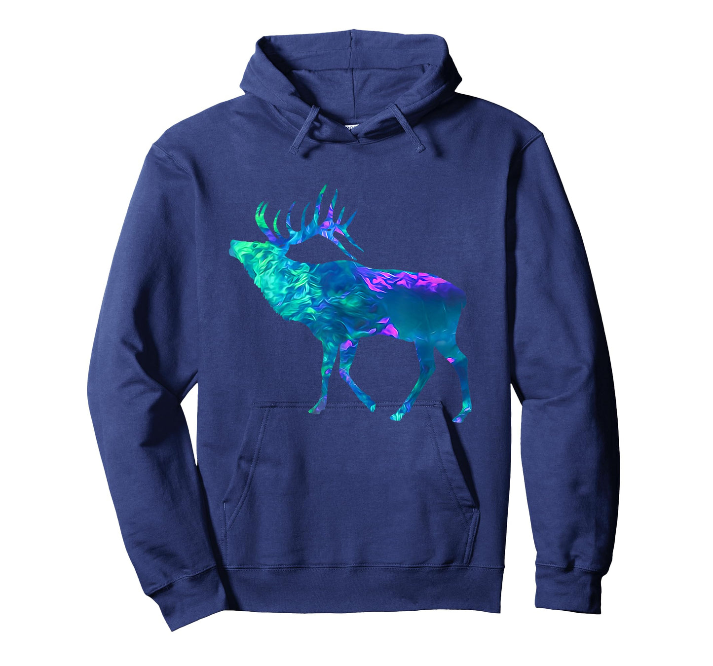Cyan Blue Violet teal Elk Buck For Animals Lover T-Shirt