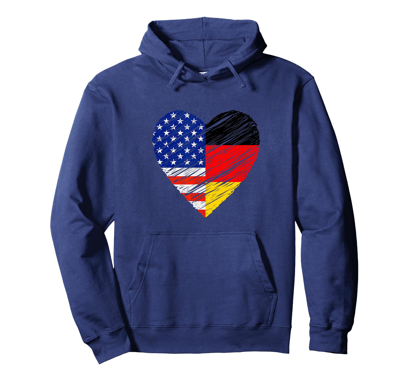United States Germany Heart German Flag American Flag Heart T-Shirt