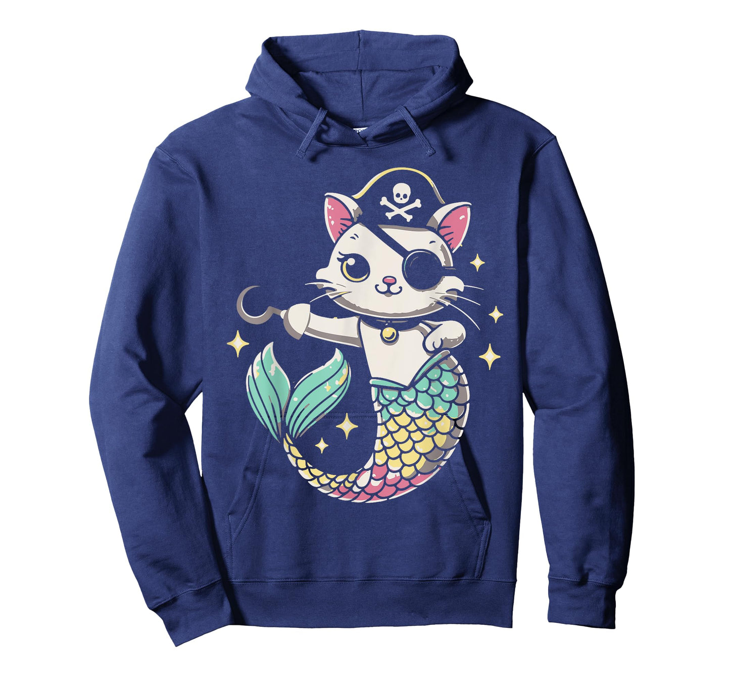 Pirate Mermaid Cat Cats Lover Kitten Pet Owner Men Women Kids T-Shirt
