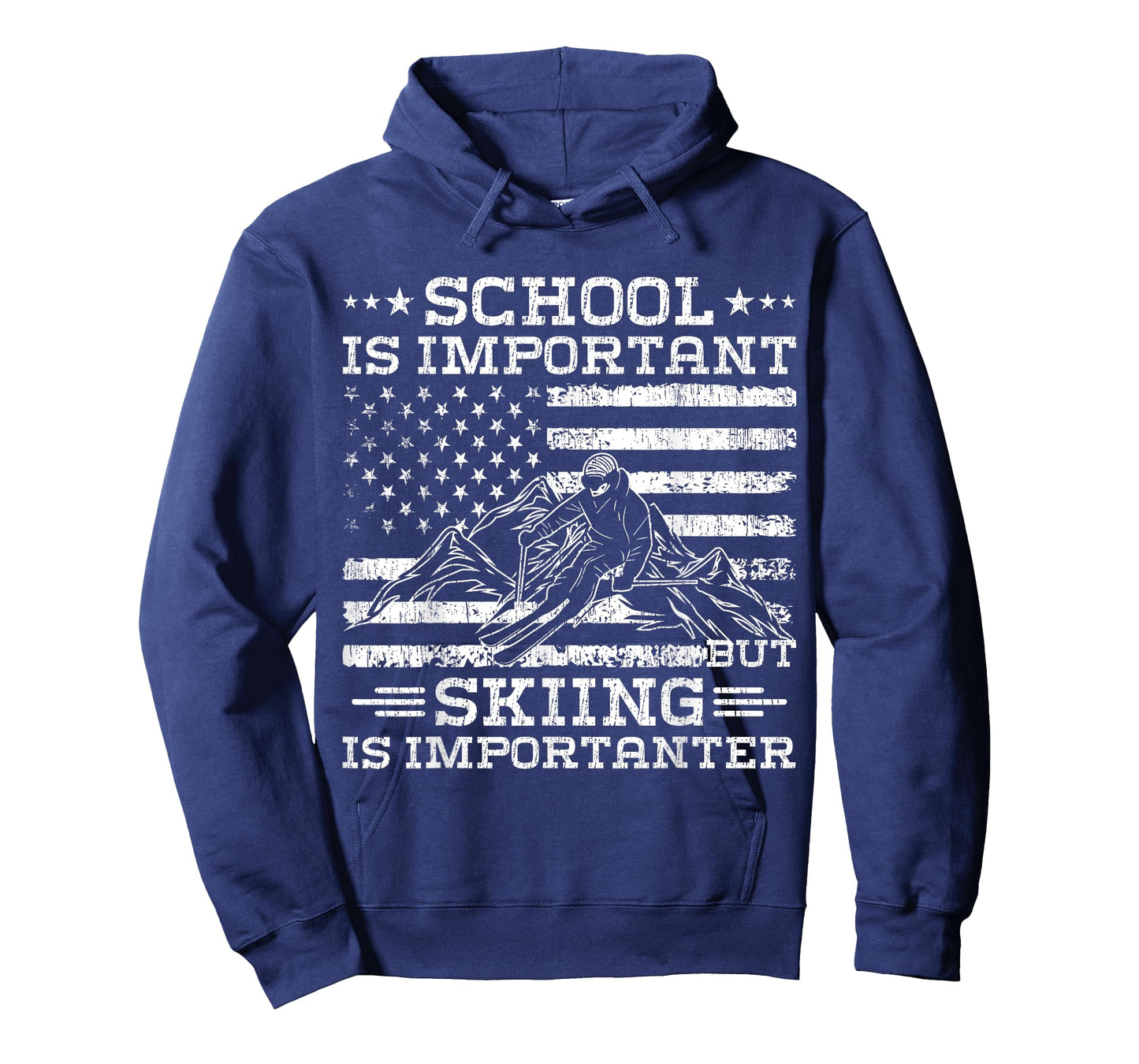 School Is Important But Skiing Is Importanter - Funny T-Shirt