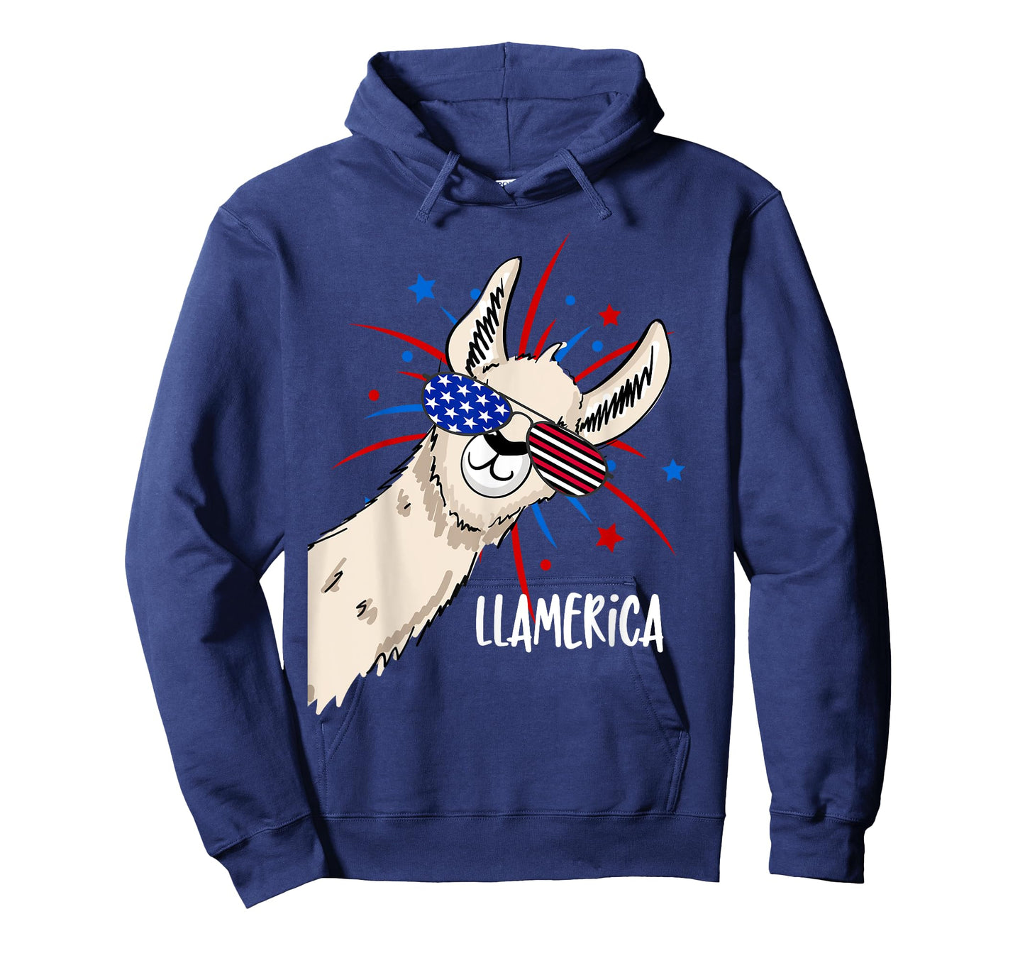 Funny Patriotic Llama Party Shirt For The Fourth Of July T-Shirt