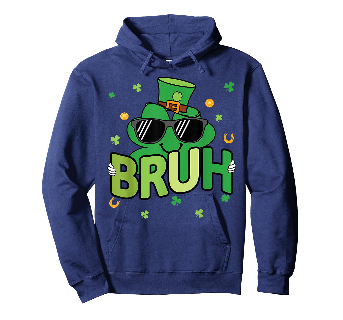 Funny Bruh St Patrick's Day Shamrock Men Women Kids Boys T-Shirt