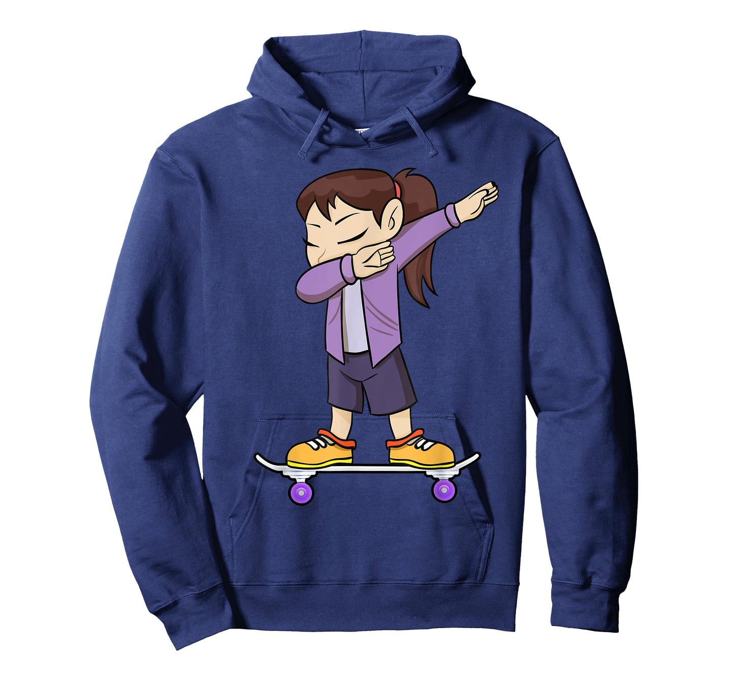 Skateboarding Teenage Girl on Skateboard Gift for Skater T-Shirt