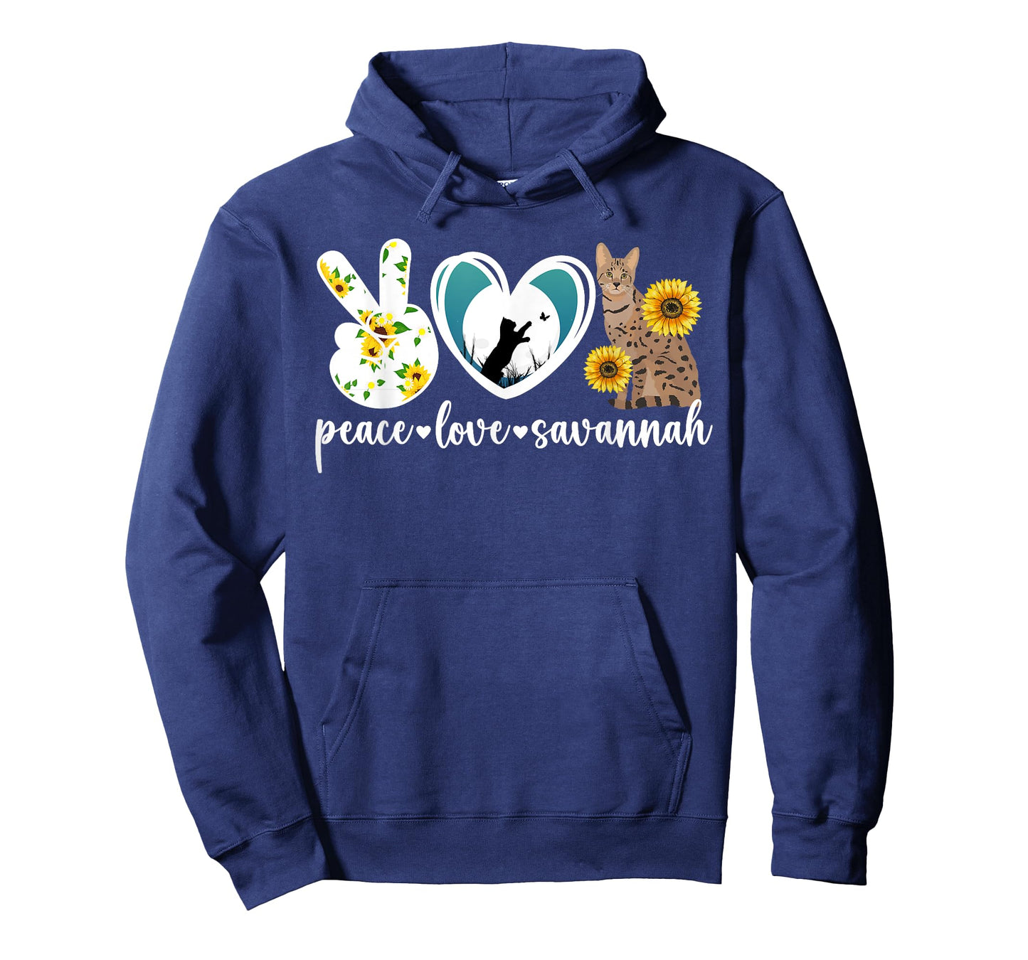 Peace Love Savannah Cat Lover Savannah Cat Owner T-Shirt