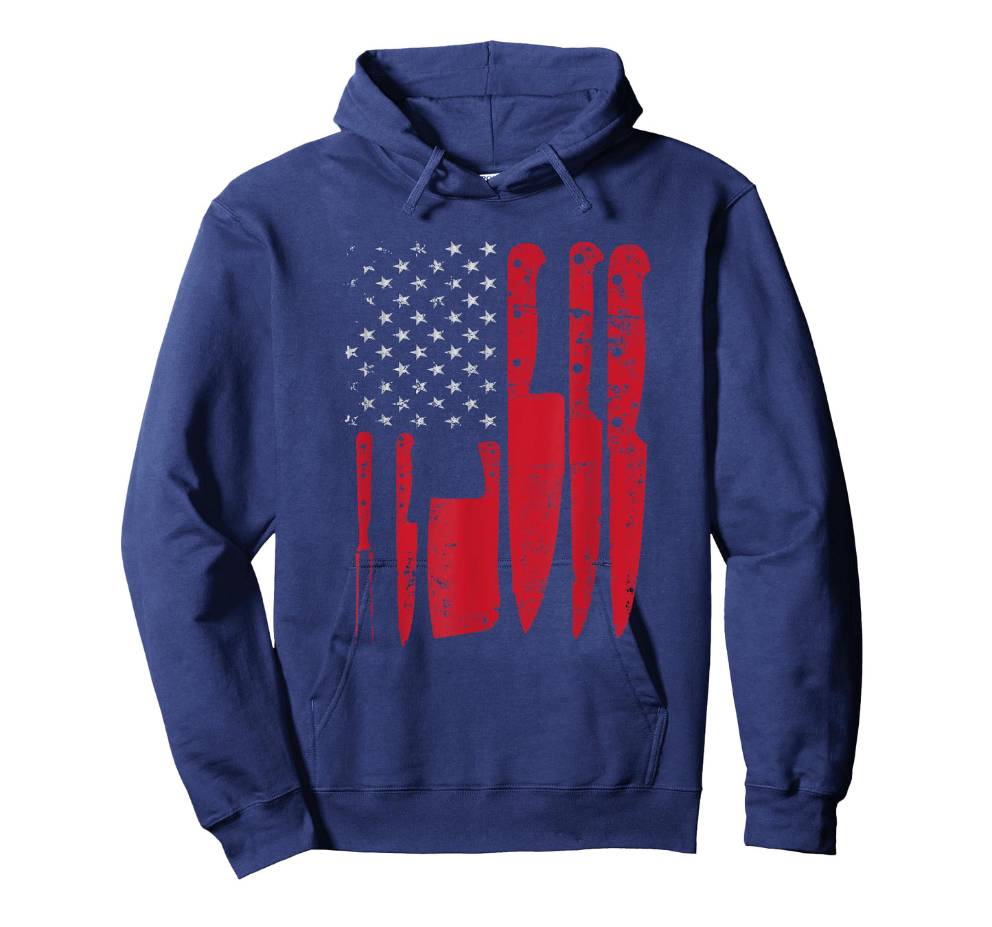 American Flag Kitchen Butcher Knife Set Women Men T-Shirt