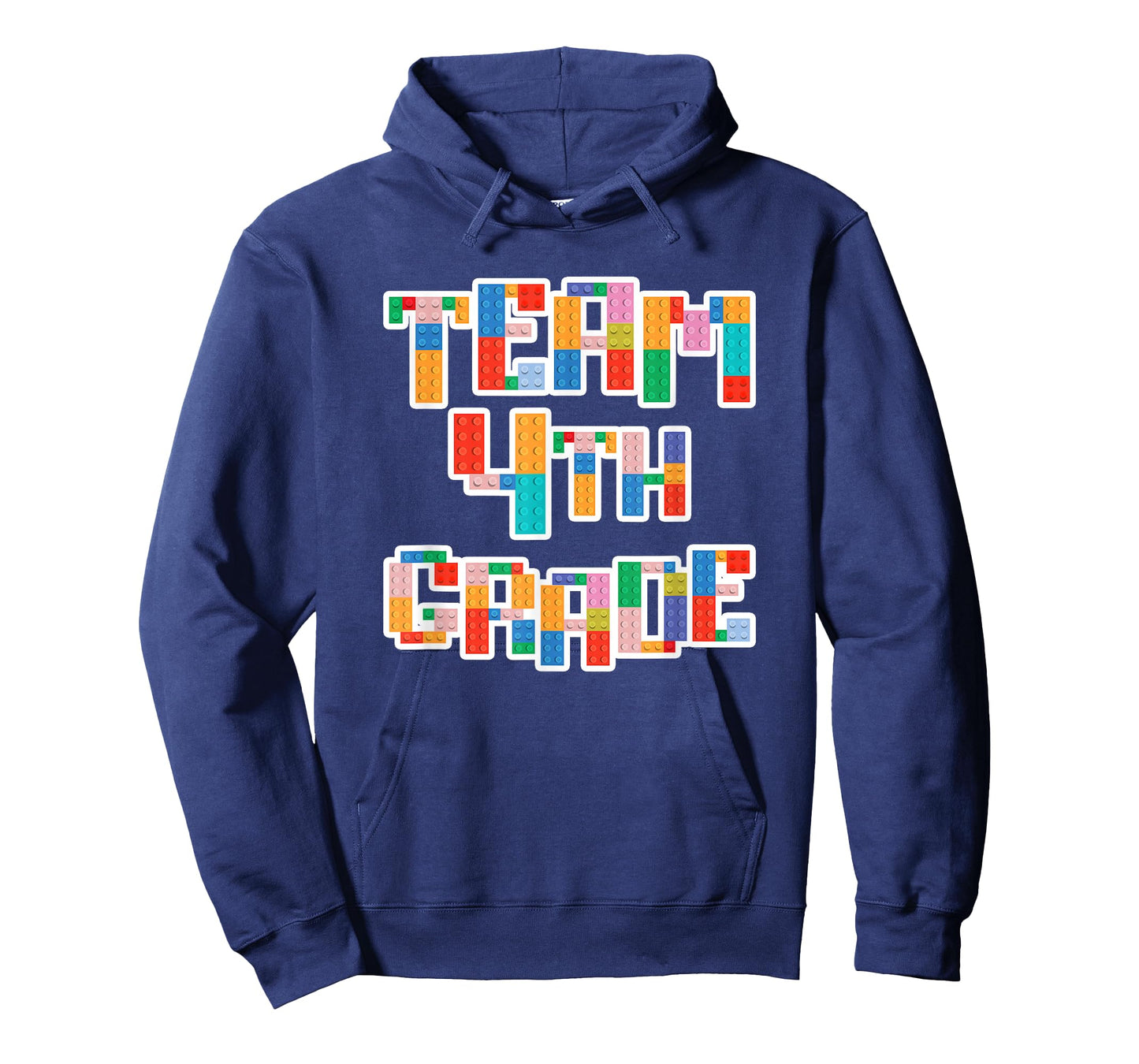 Team 4th Grade Building Blocks Bricks Theme Teacher Team T-Shirt