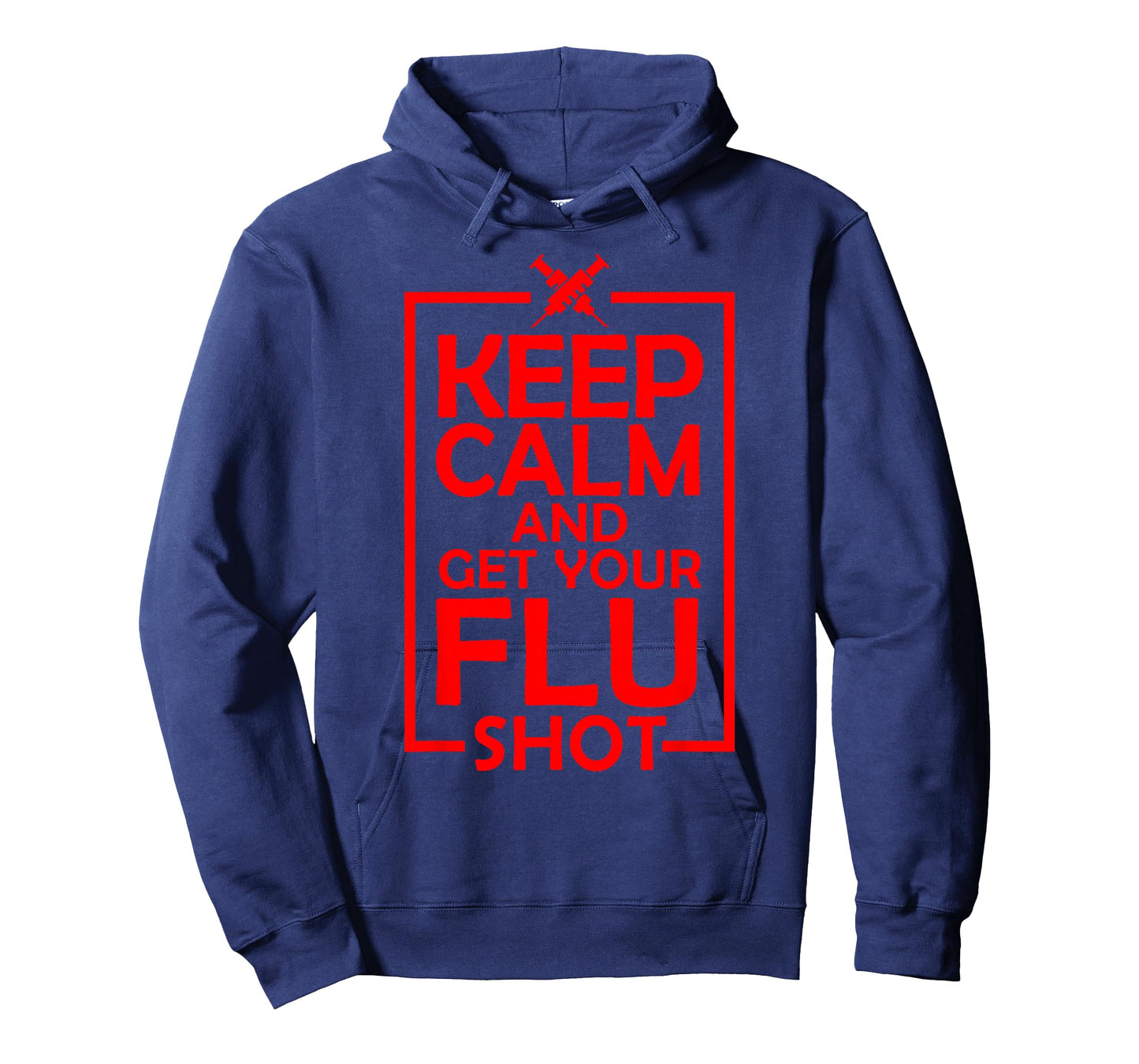 Cute Keep Calm Get Your Flu Shot | Funny Vaccination Gift T-Shirt