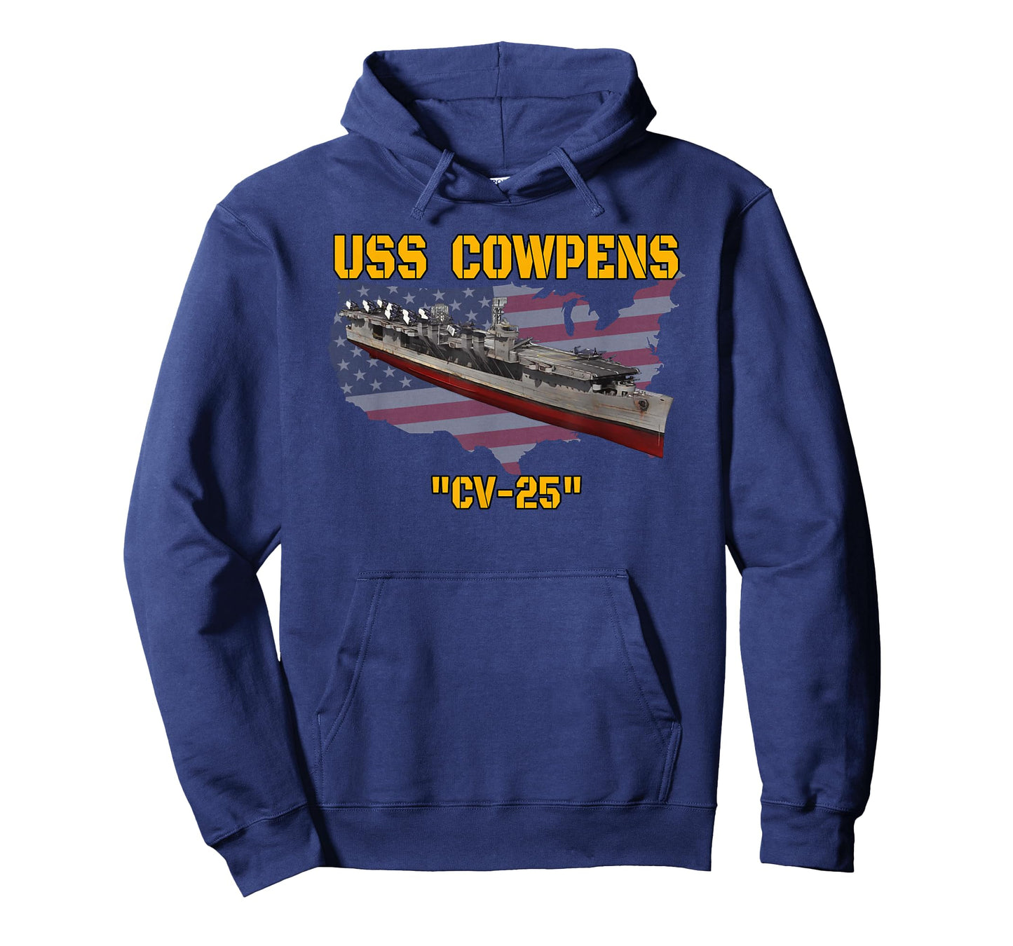 Aircraft Carrier USS Cowpens CV-25 Veterans Day Father's Day T-Shirt