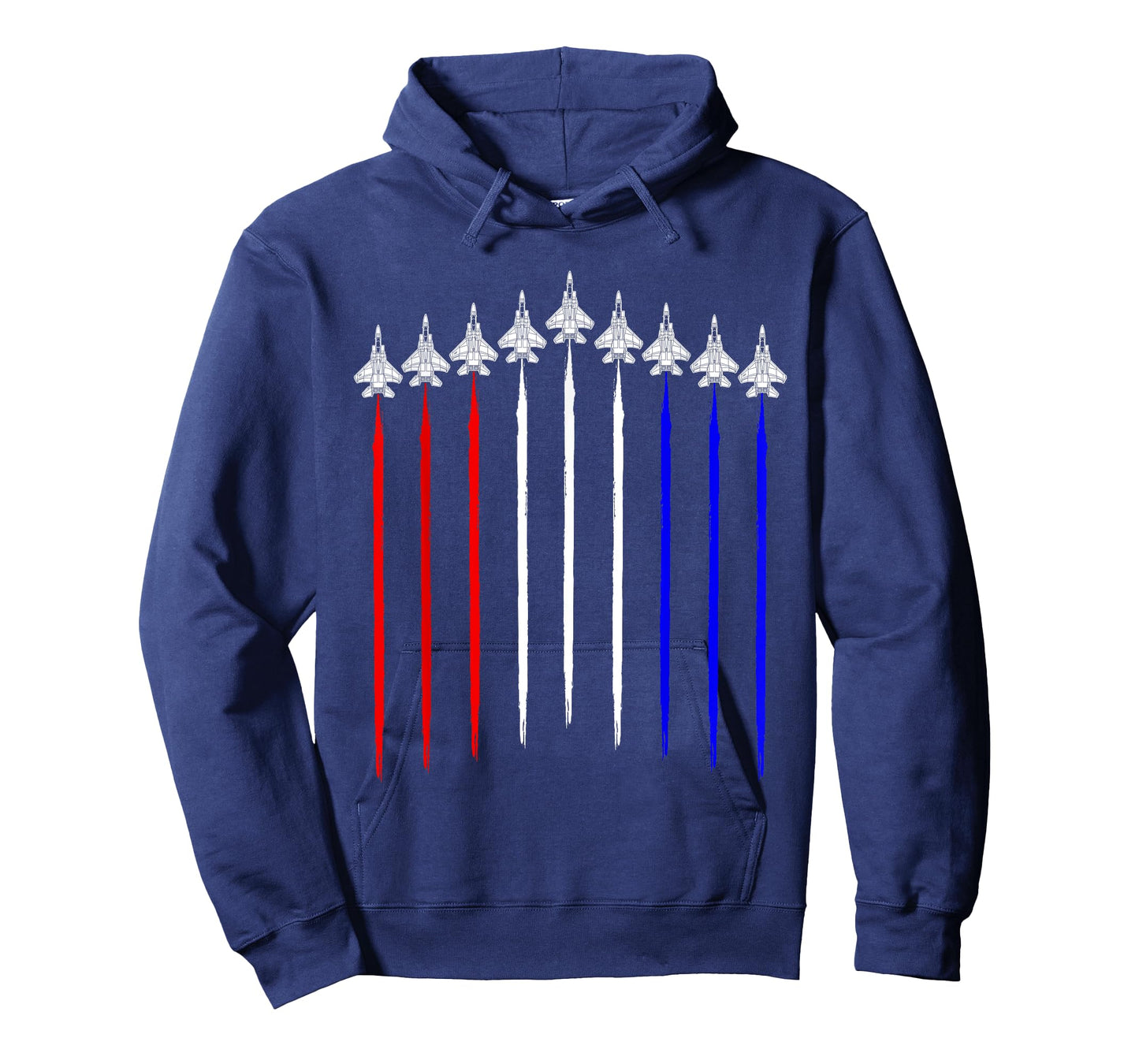 F-15 Eagle Squadron USA Airplane Contrails American Flag F15 T-Shirt for Women Men