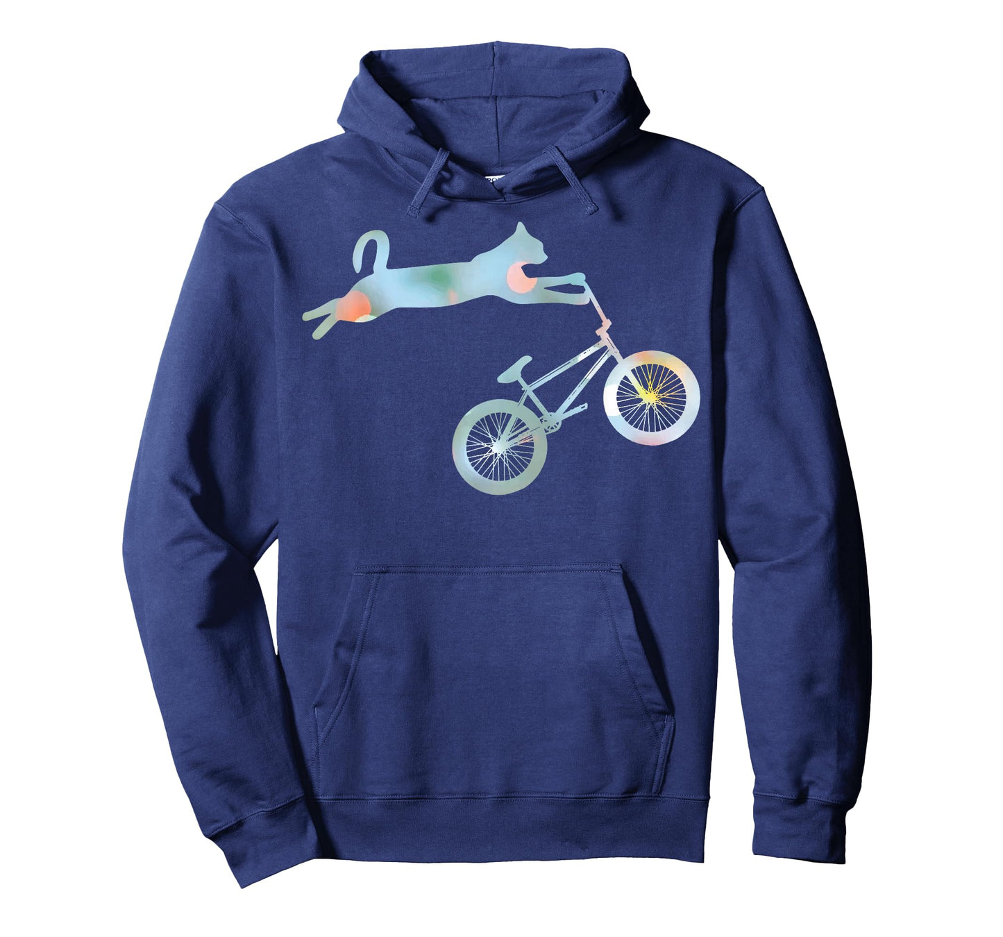 Funny Cat Riding BMX Art for Men Women BMX Bike BMX Lover T-Shirt