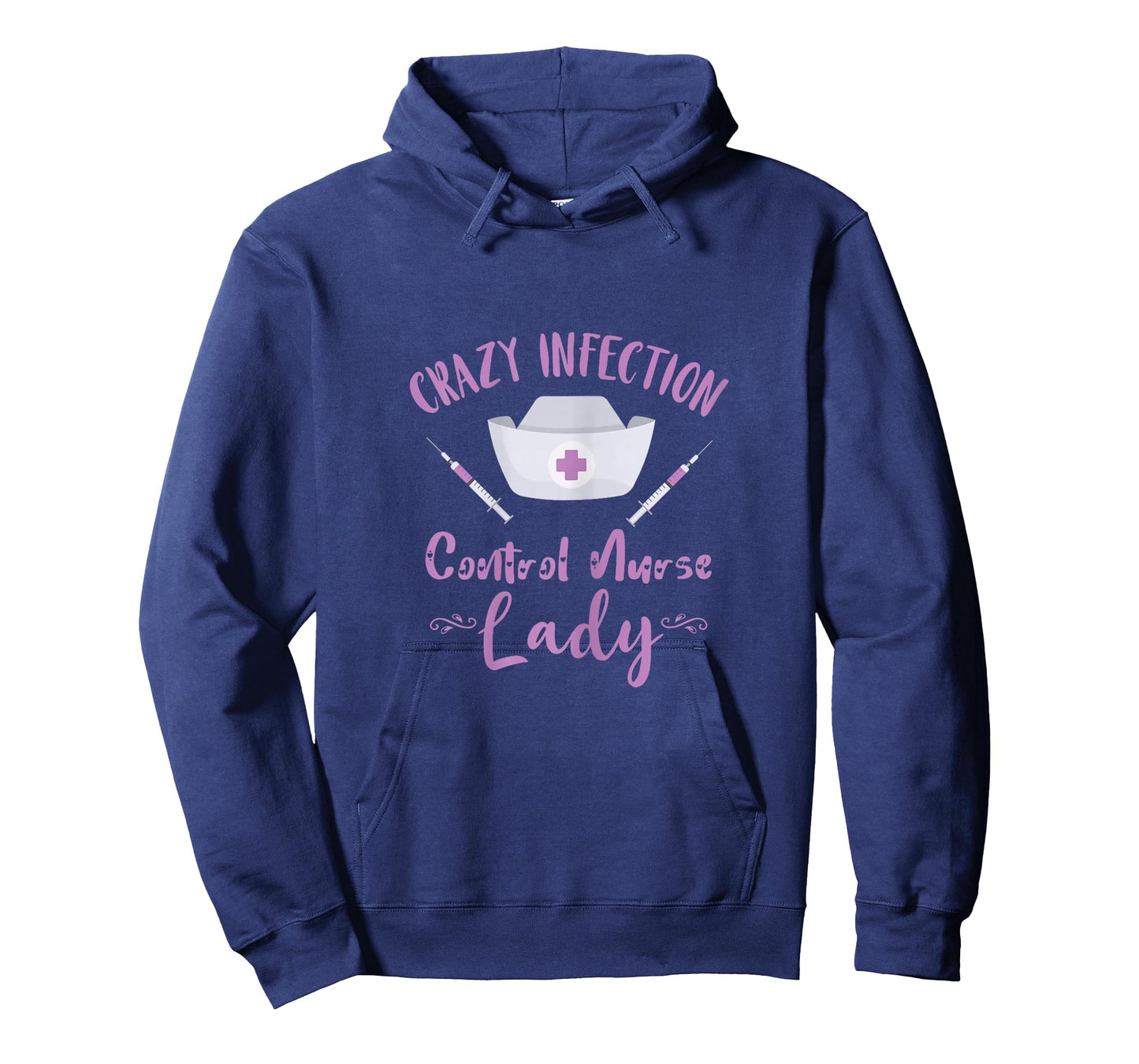 Crazy Infection Control Nurse Lady Needle Nursing Medical T-Shirt