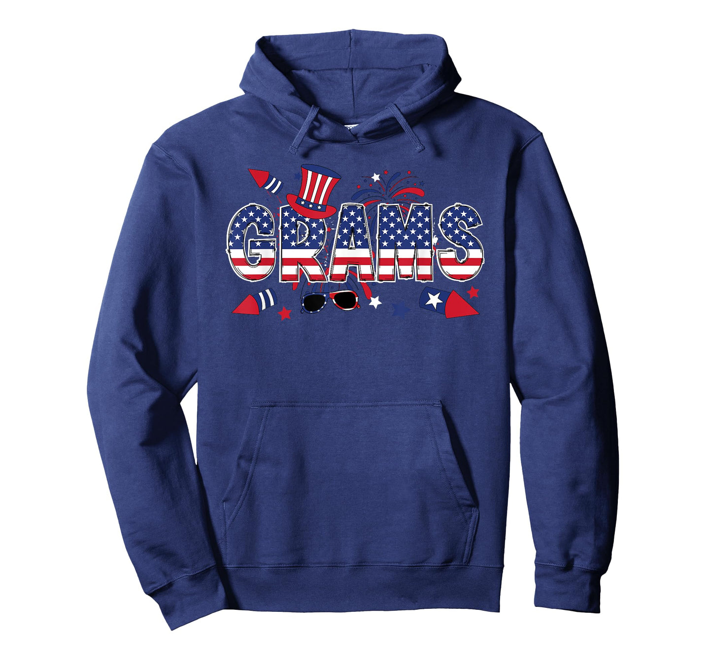 4th Of July Grams Grandmother American Flag Grams Grandma Women Men T-Shirt