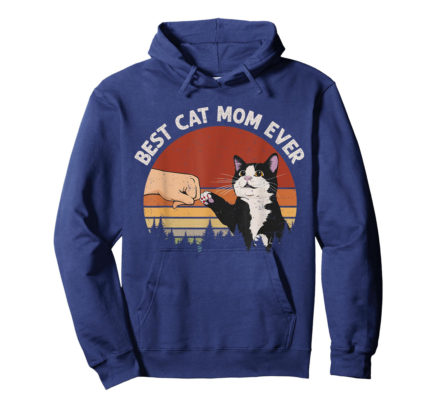 Best Cat Mom Ever Vintage Funny Cat T-Shirt