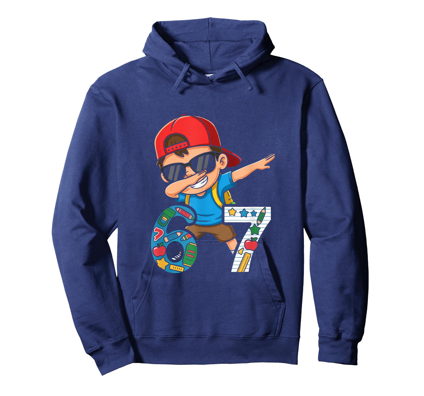 Six Seven 67 Days of School Funny Meme Student Dab Dabbing T-Shirt