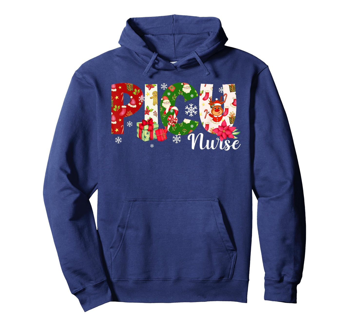 Christmas PICU Nurse Pediatric Intensive Care Unit Xmas T-Shirt