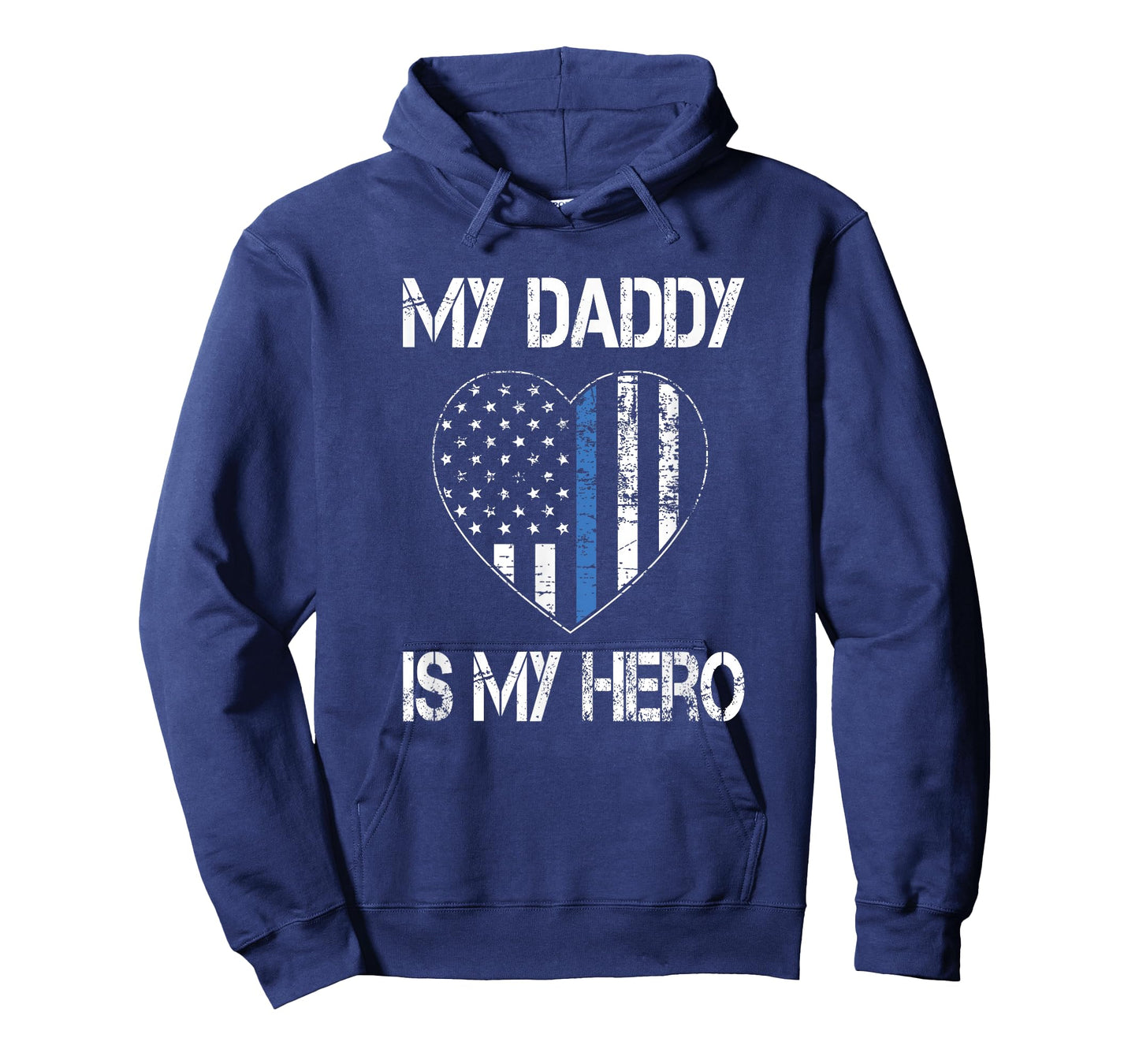 My Daddy Hero Thin Blue Line US Flag Police Support T-Shirt