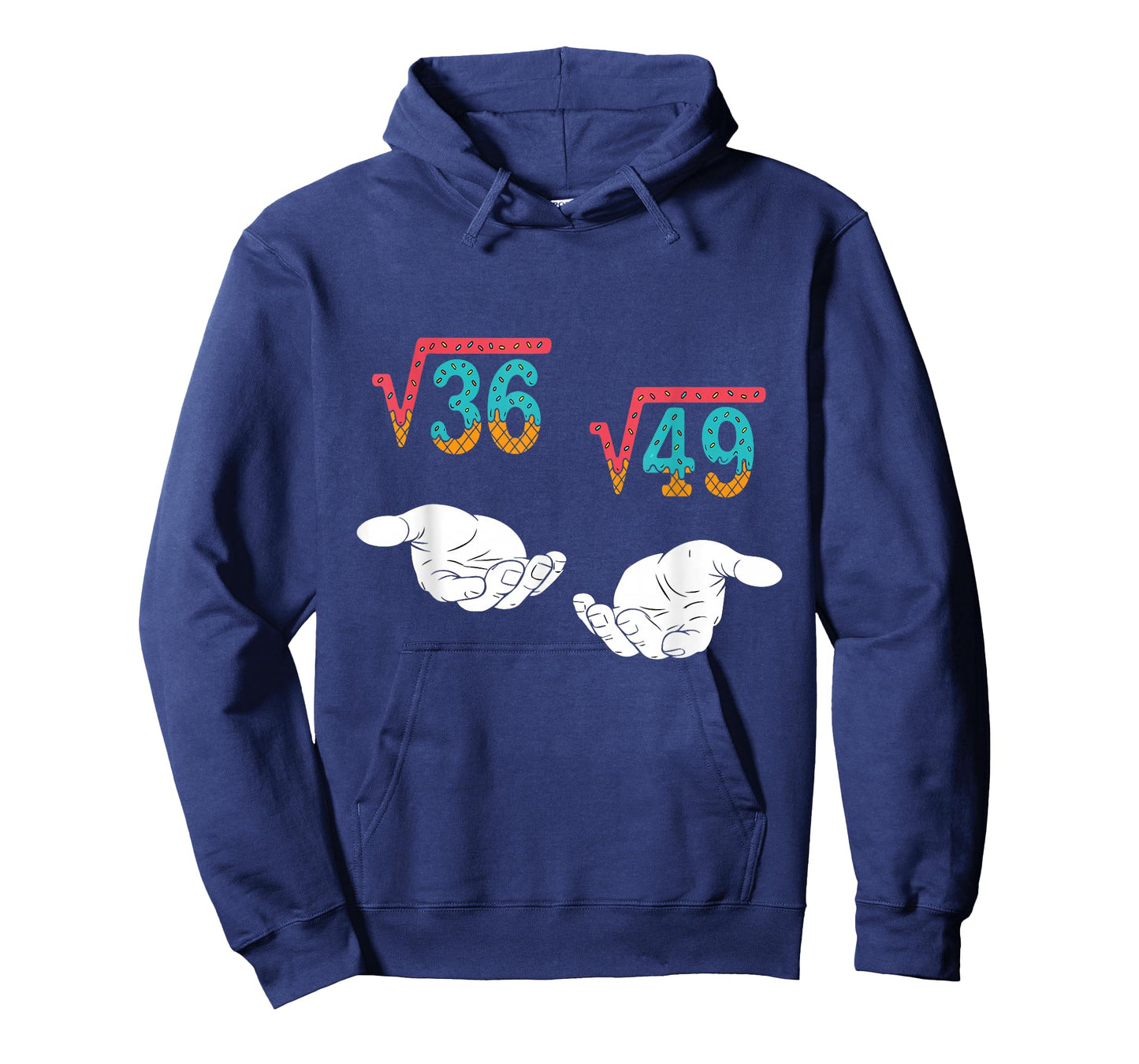 Square Root 36 49 Meme 67 Ice Cream Drip Math Teacher Tee T-Shirt