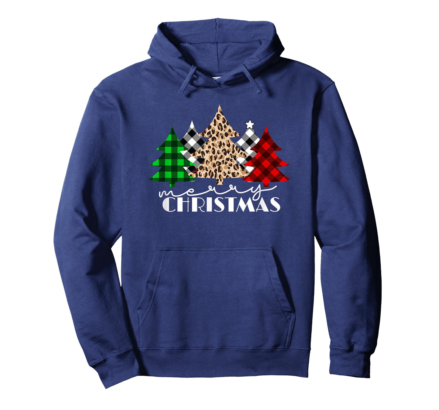Funny Plaid Christmas Trees Women Men Girl Merry Christmas T-Shirt