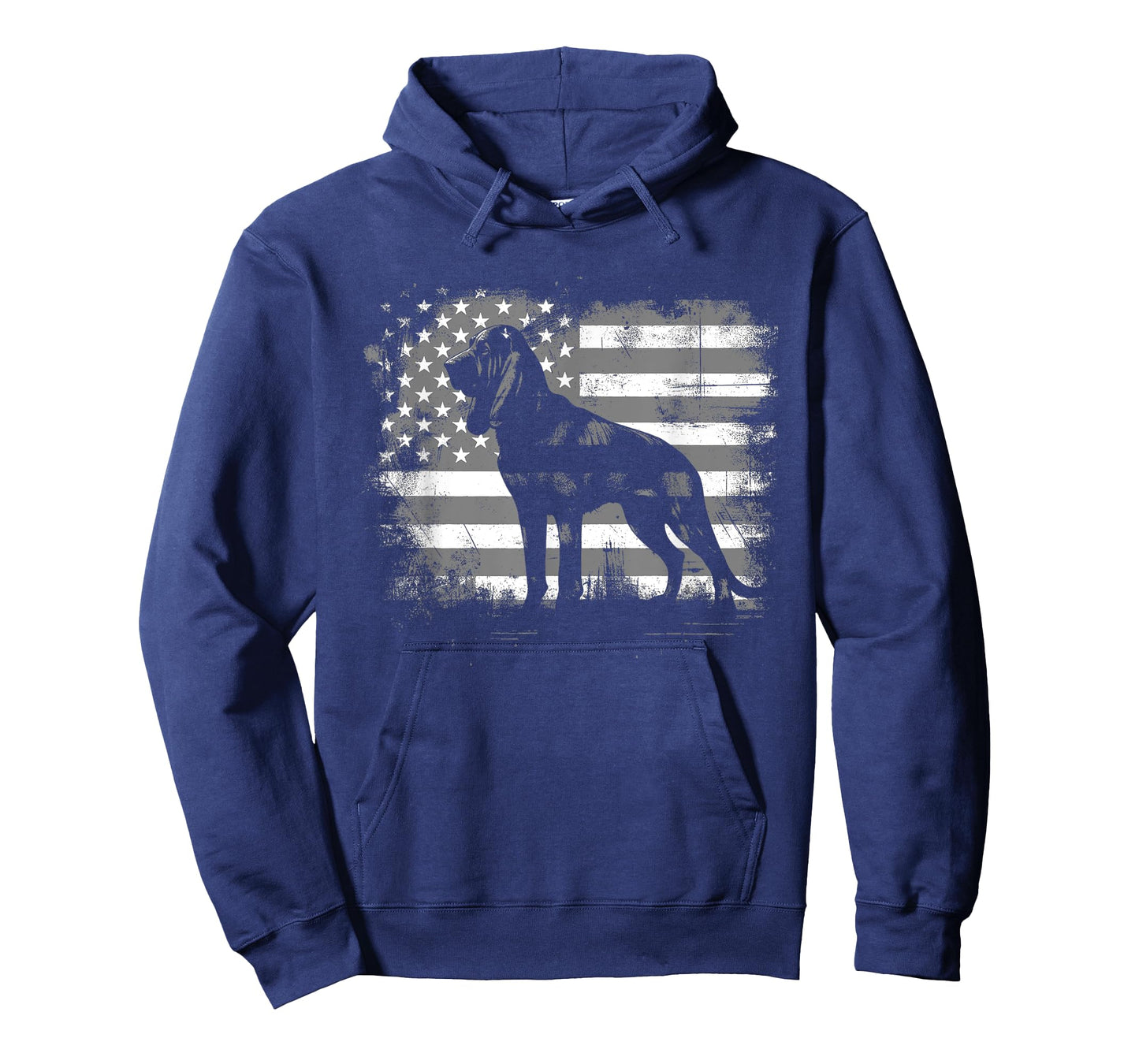 Bloodhound American Flag - Patriotic USA Dog Lover T-Shirt for Men Women Kids