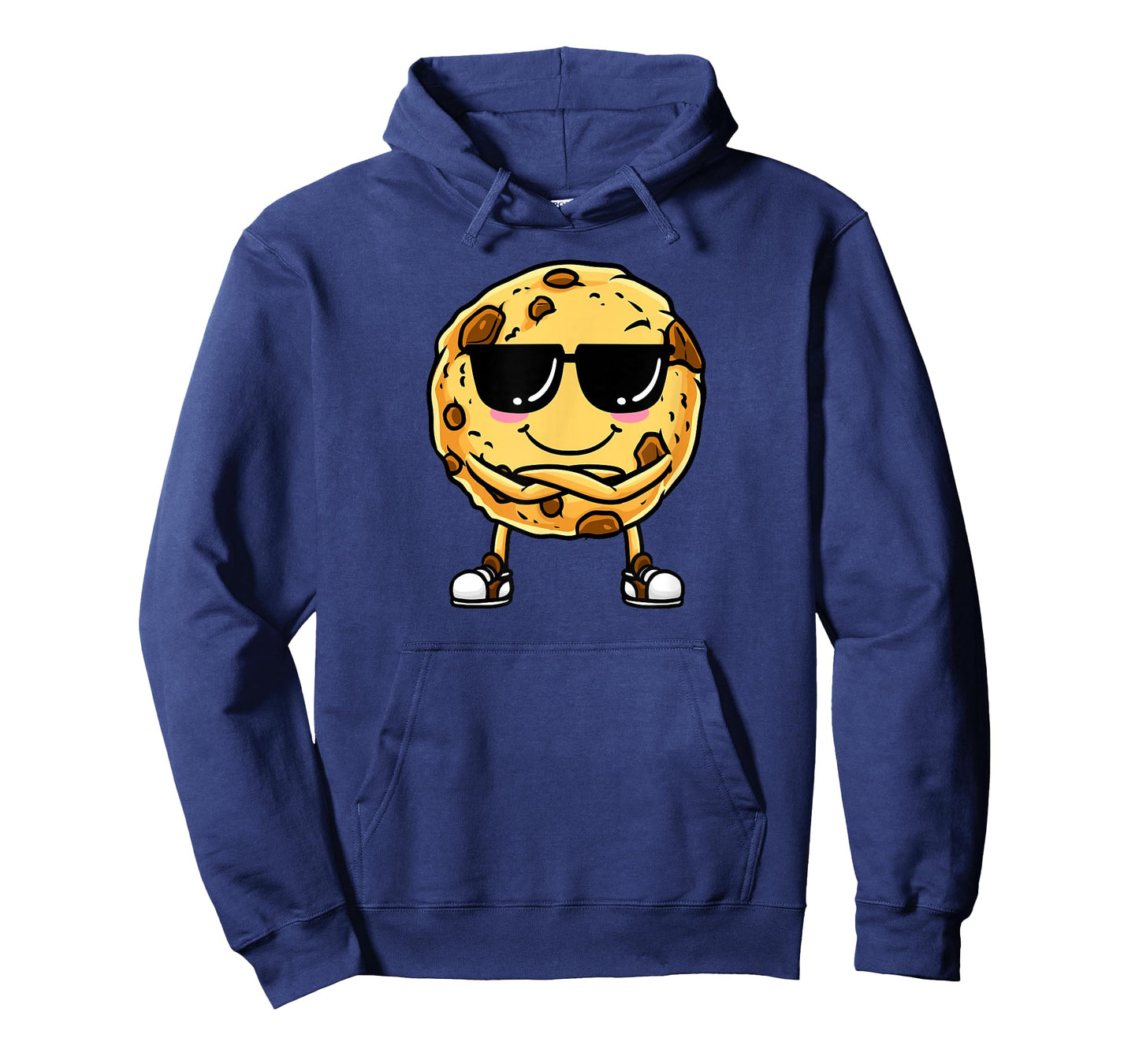 Chocolate Chip Cookie With Sunglasses Design T-Shirt