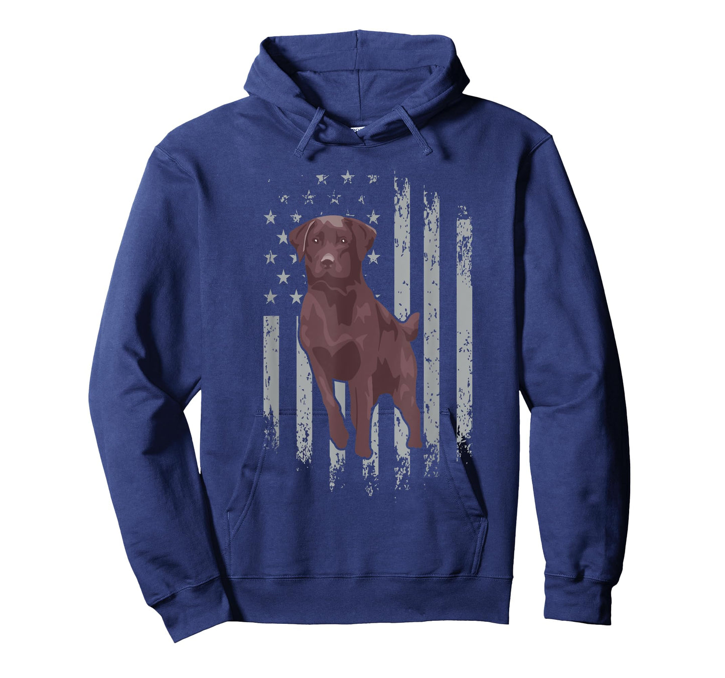 Chocolate Lab American Flag Brown Labrador Retriever Owner T-Shirt