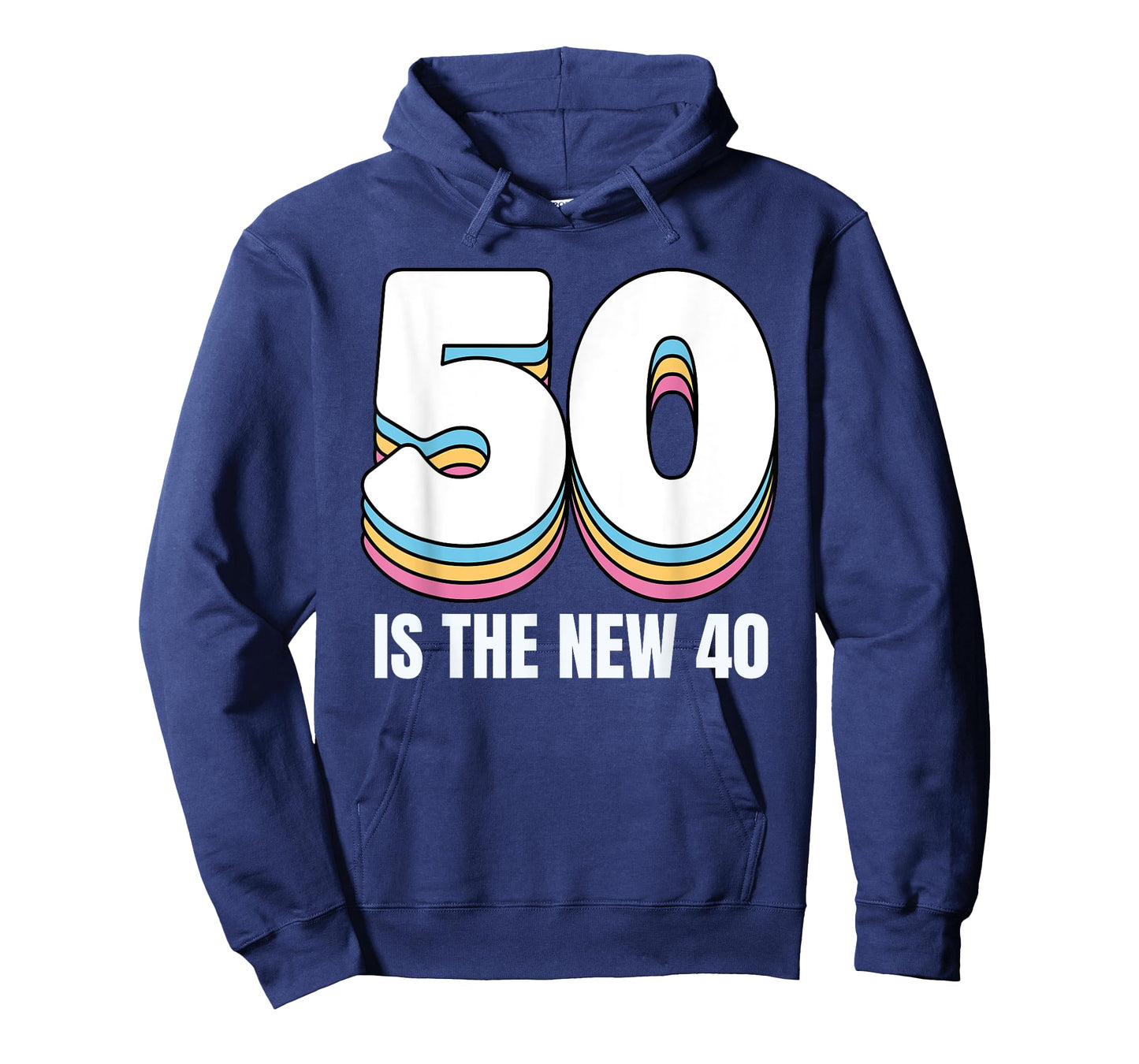 50 Is the New 40 Funny Womens Retro Colorful 50th Birthday T-Shirt