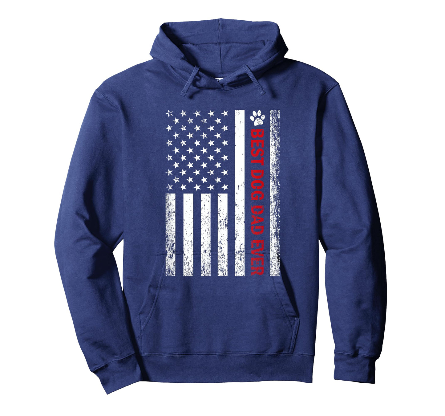 Best Dog Dad Ever American Flag T-Shirt