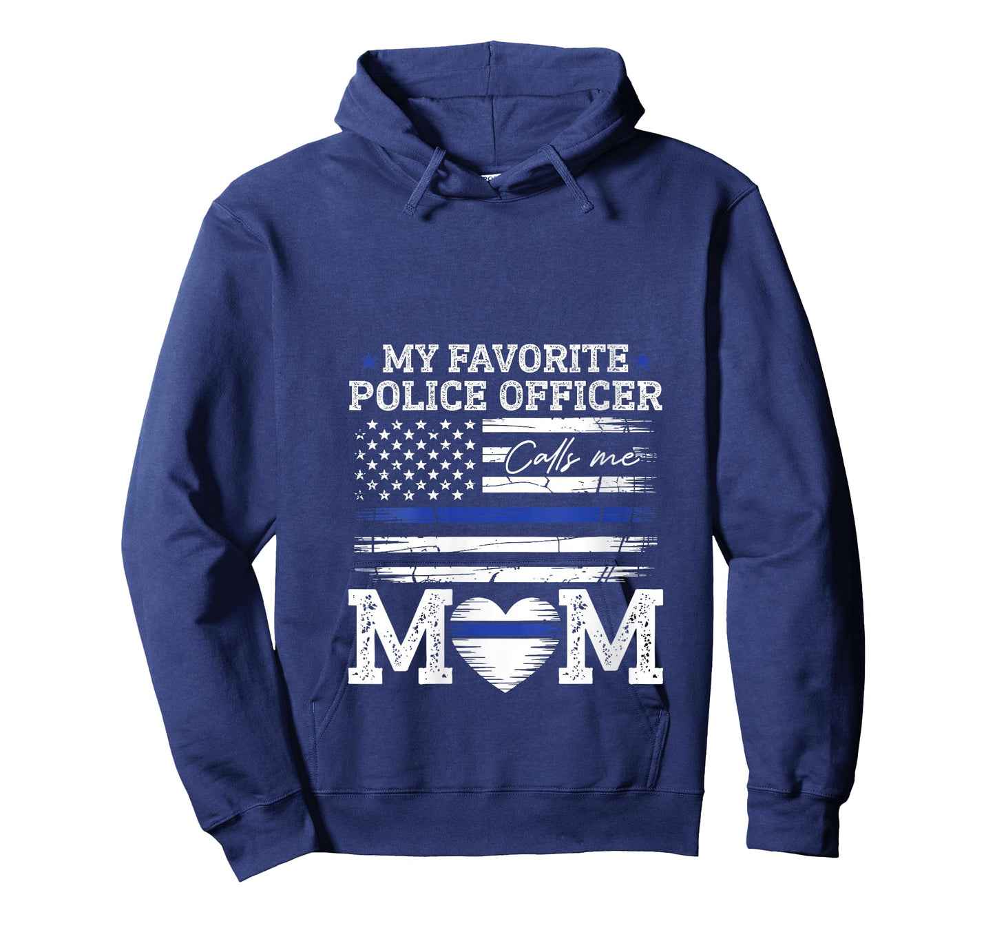 Womens My Favorite Police Officer Calls Me Mom Police Officer Mama V-Neck T-Shirt