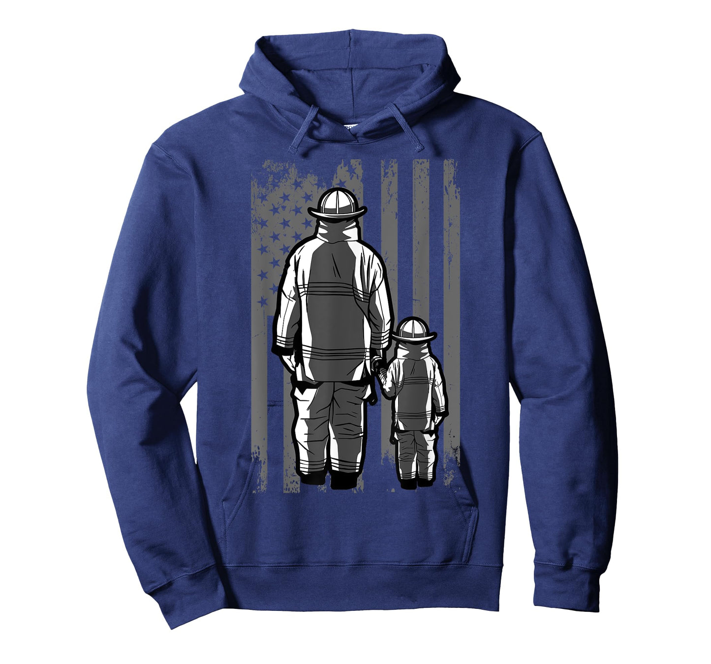 Firefighter Dad Firefighting Patriotic Fireman Father's Day T-Shirt