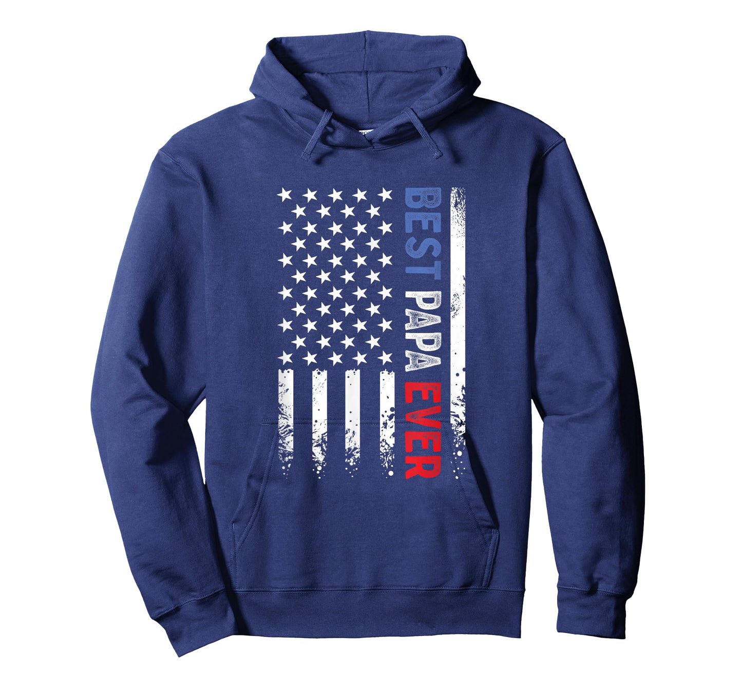 Father's Day Best Papa Ever with US American Flag T-Shirt