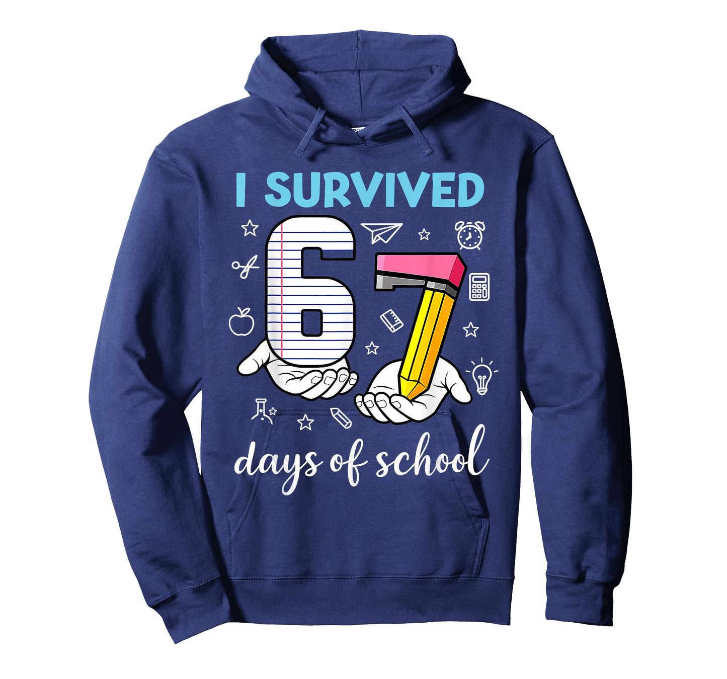I Survived 67 Days of School Funny Meme Teacher Student T-Shirt