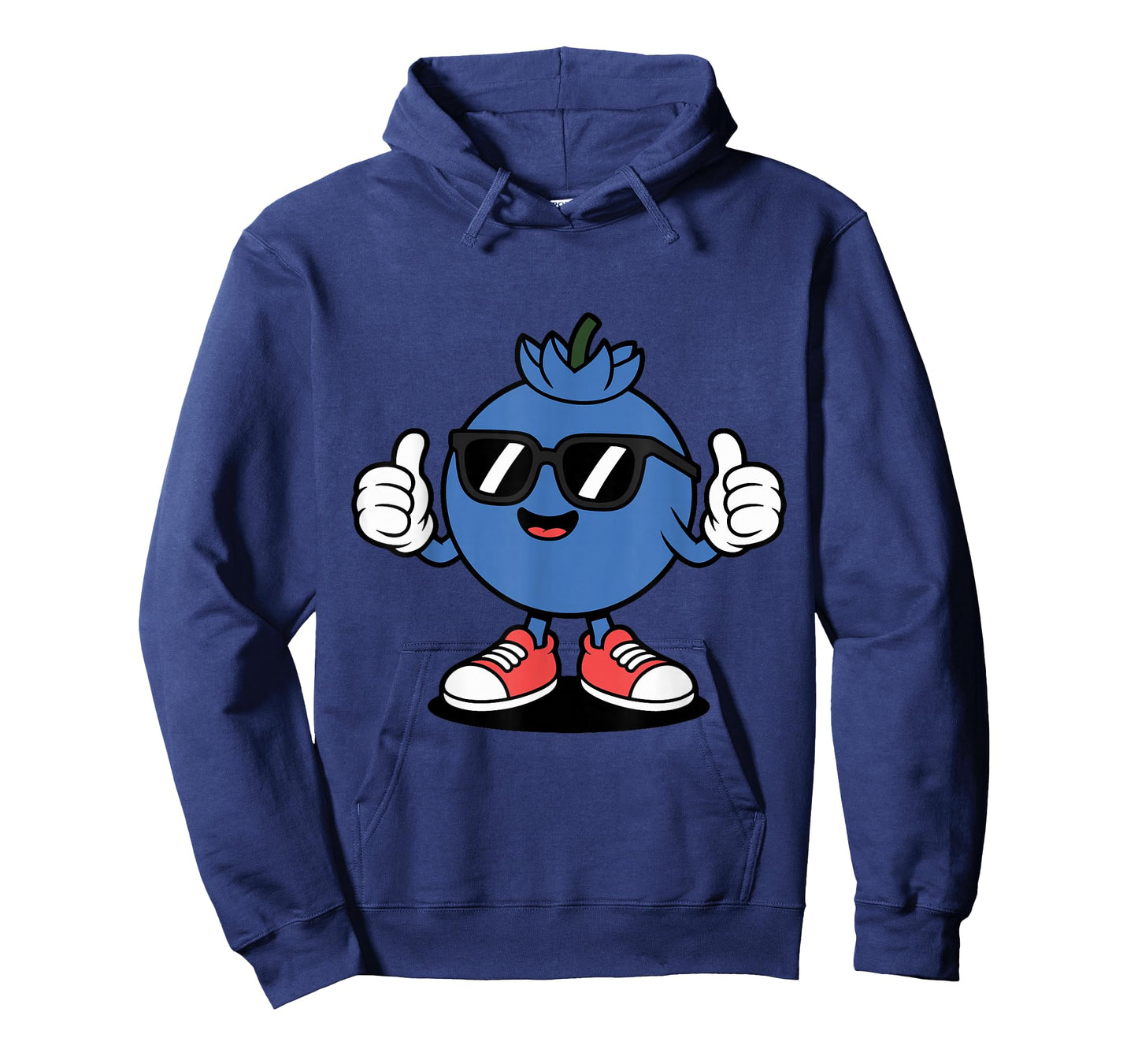 Cool Blueberry Lovers Funny Fruit Cartoon Character Design T-Shirt
