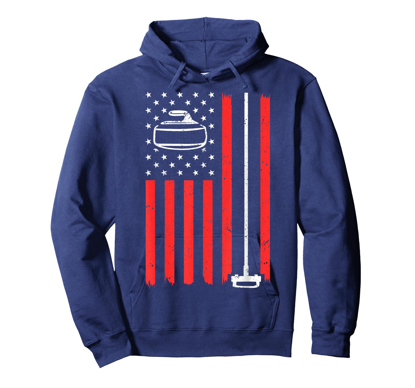 Funny Curling Gift for Men Women Curling Players USA Team T-Shirt