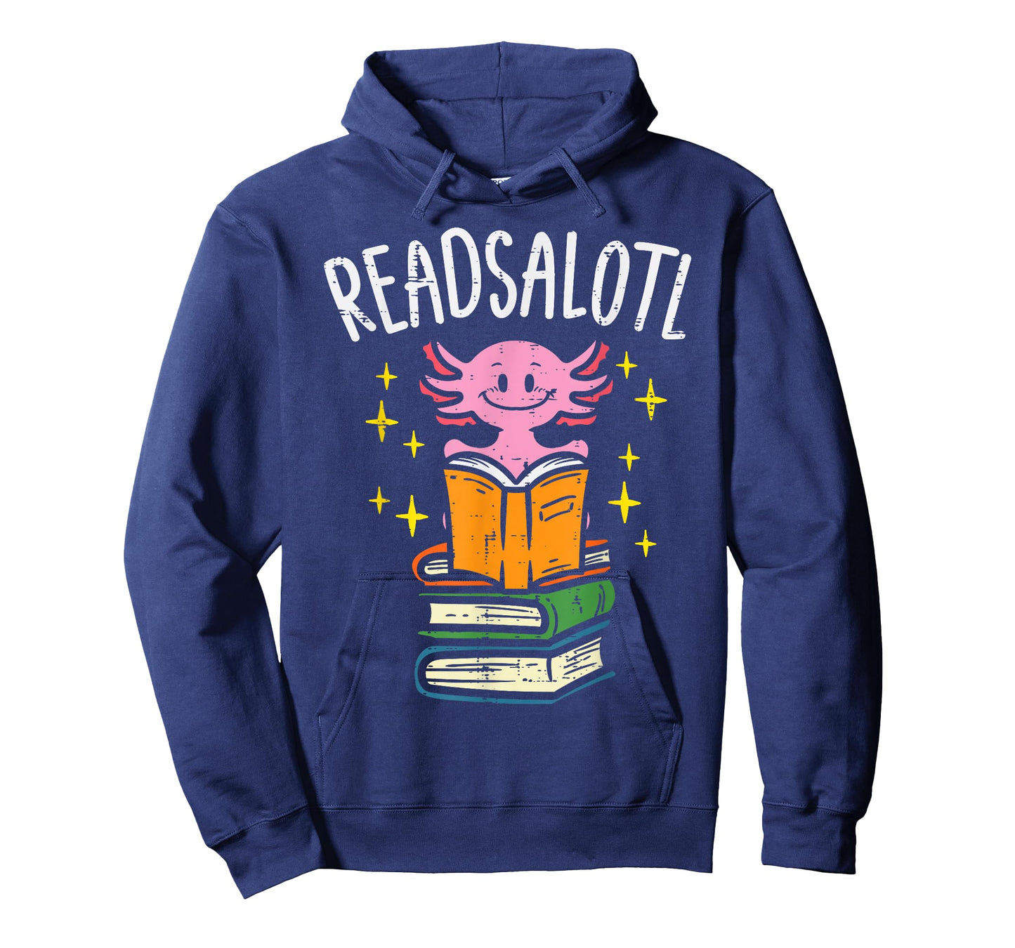 Axolotl Books Readsalotl Reading Bookworm Boys Girls Kids T-Shirt Small
