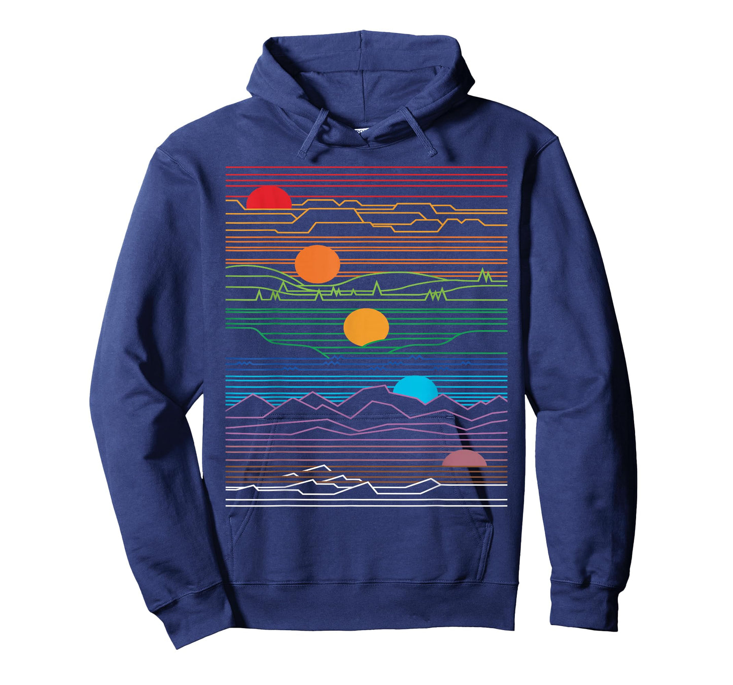 EDM Techno Sun Moon Design Dance Rave Music Festival T-Shirt