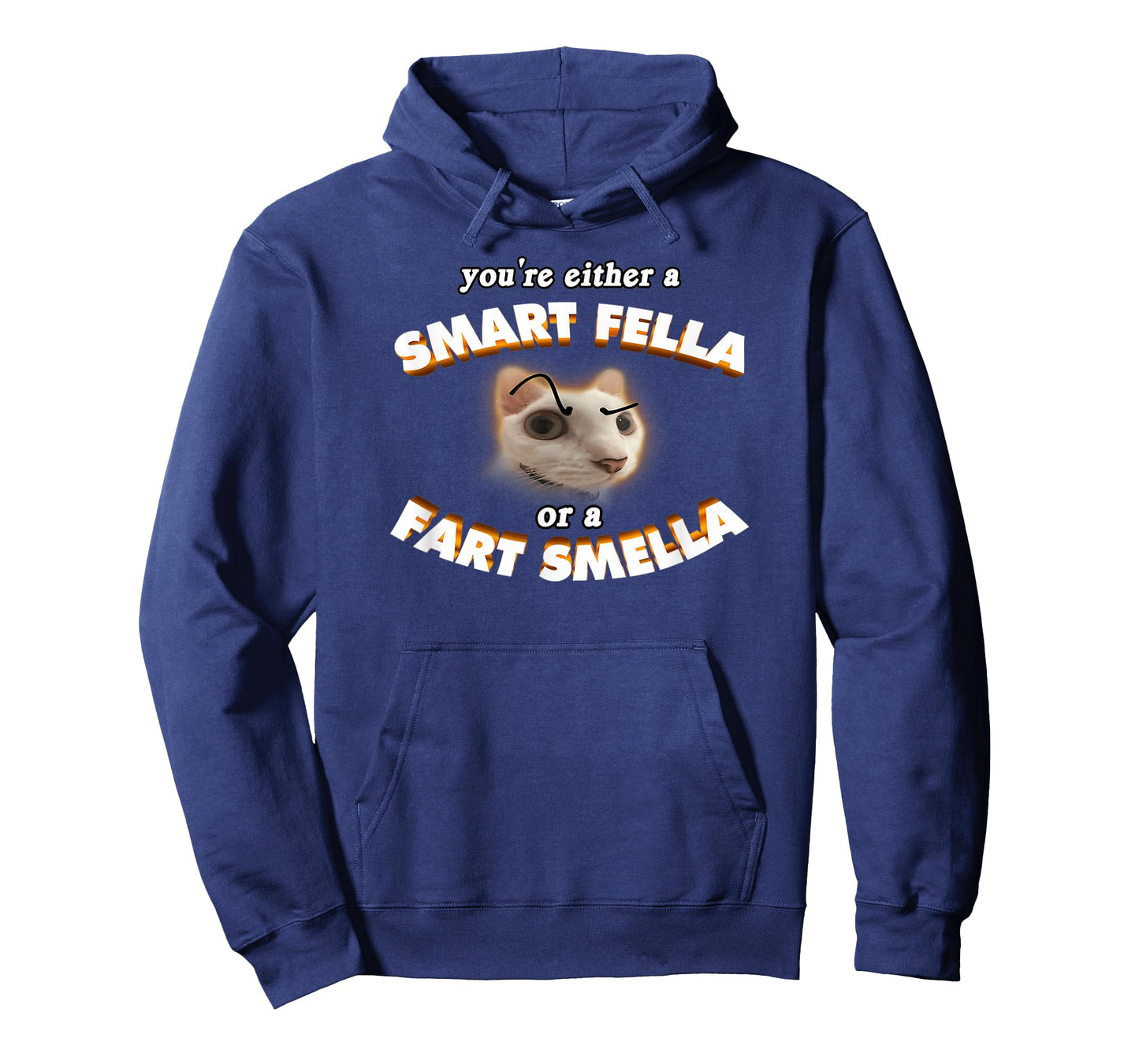 You're Either A Smart Fella Or A Fart Smella Funny Cat Meme T-Shirt