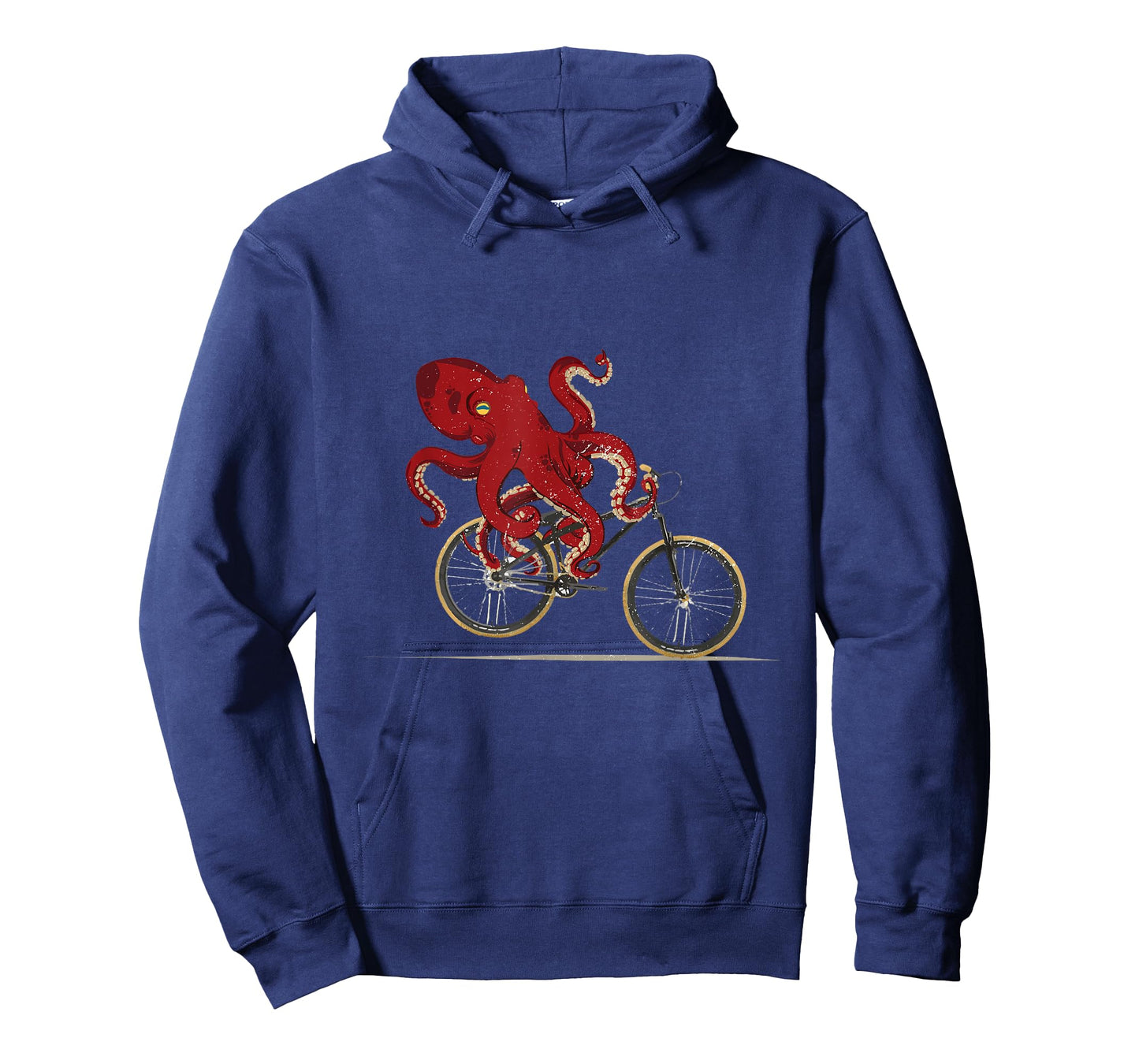 Funny Graphic Octopus Bicycle Graphic Men Women Retro Hobby T-Shirt