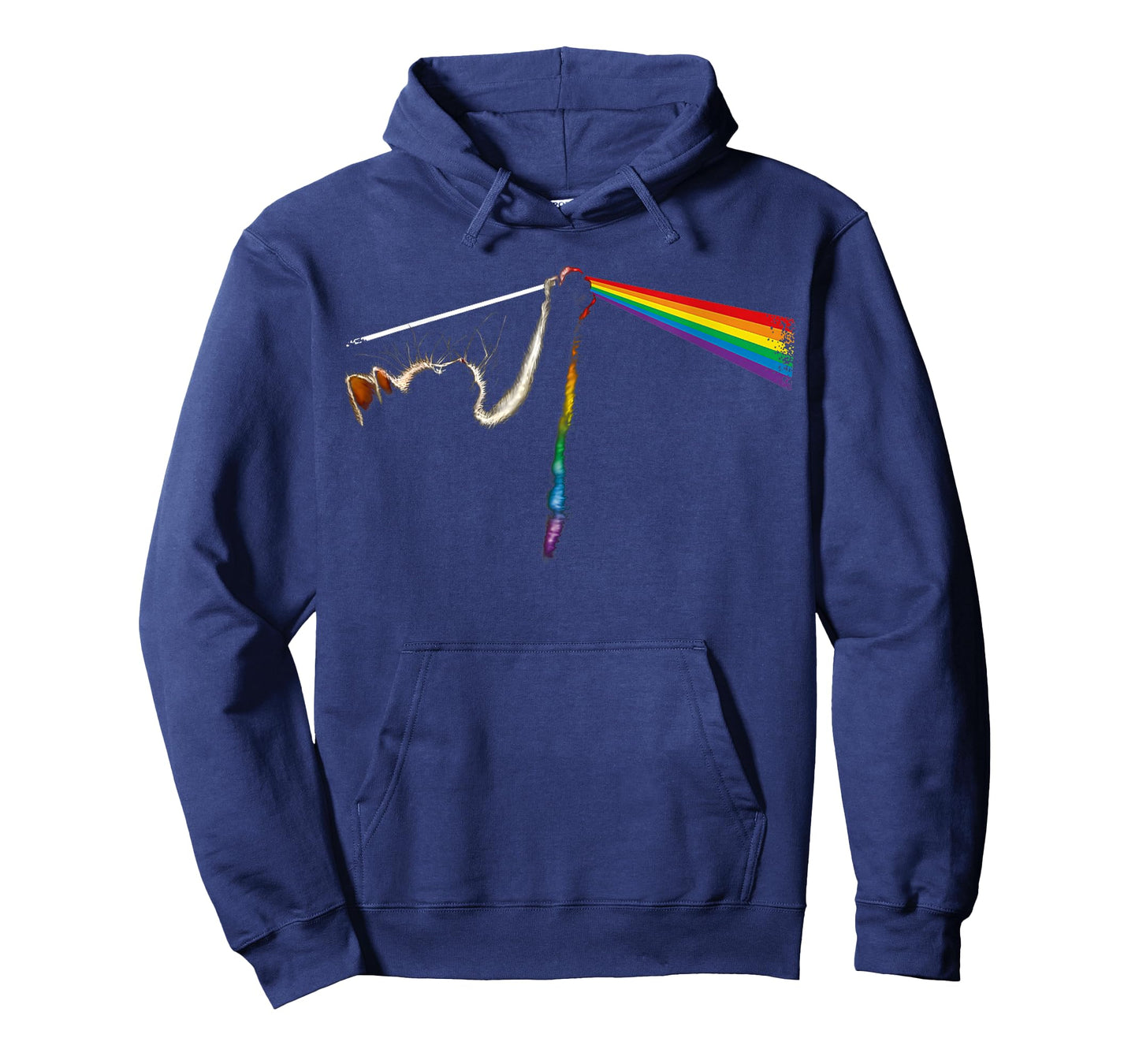 Vintage Cat Lover Dad Cat Mom Prism Rainbow Light Rock Music T-Shirt
