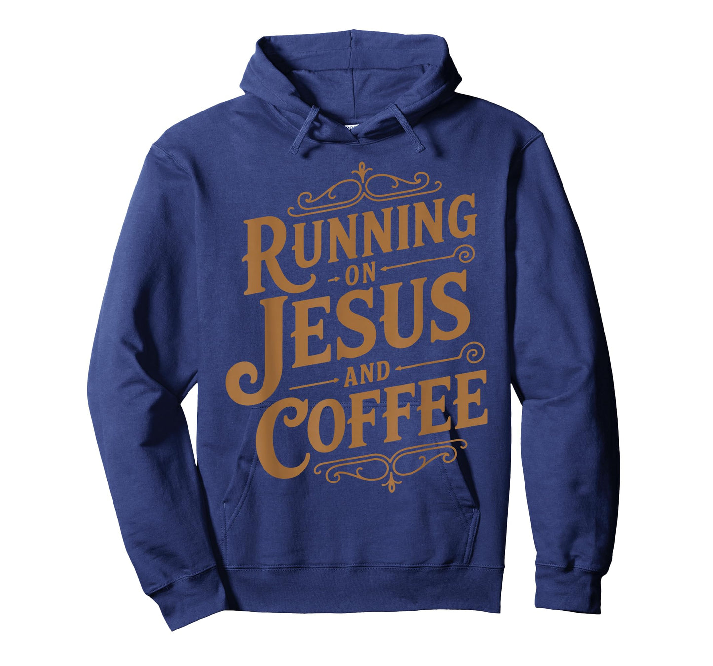 Running On Jesus and Coffee Funny Faith and Caffeine T-Shirt