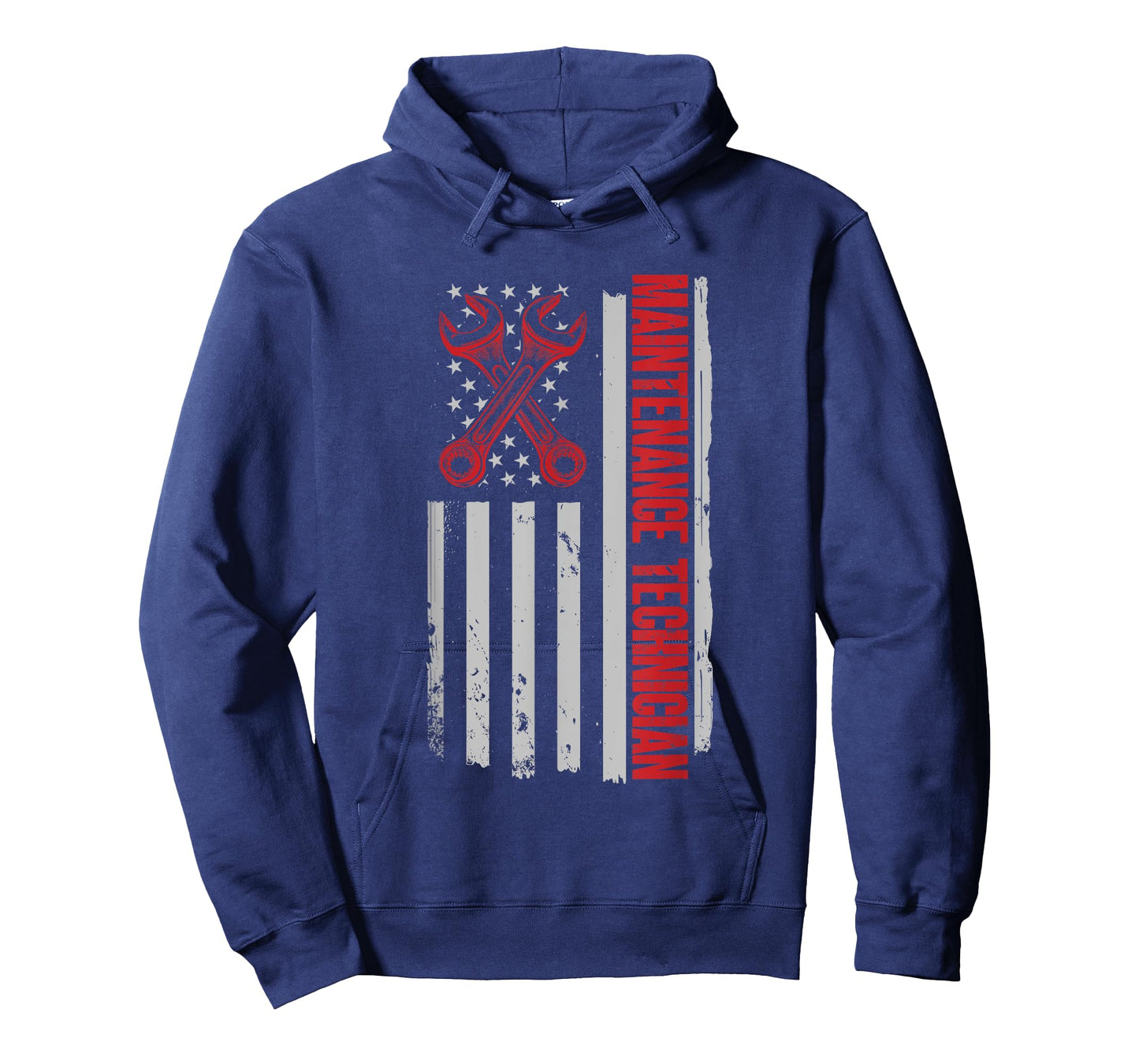 Maintenance Worker American Flag Maintenance Technician T-Shirt