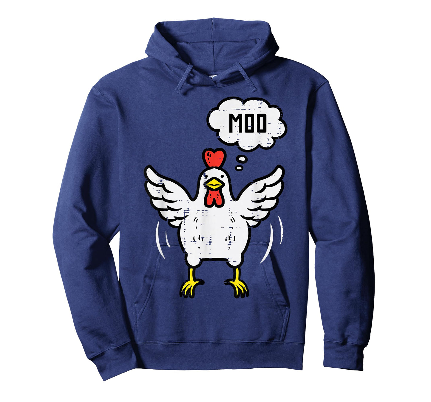 Chicken Cow Moo Funny Farm Animal Hen Farmer Men Women Kids T-Shirt