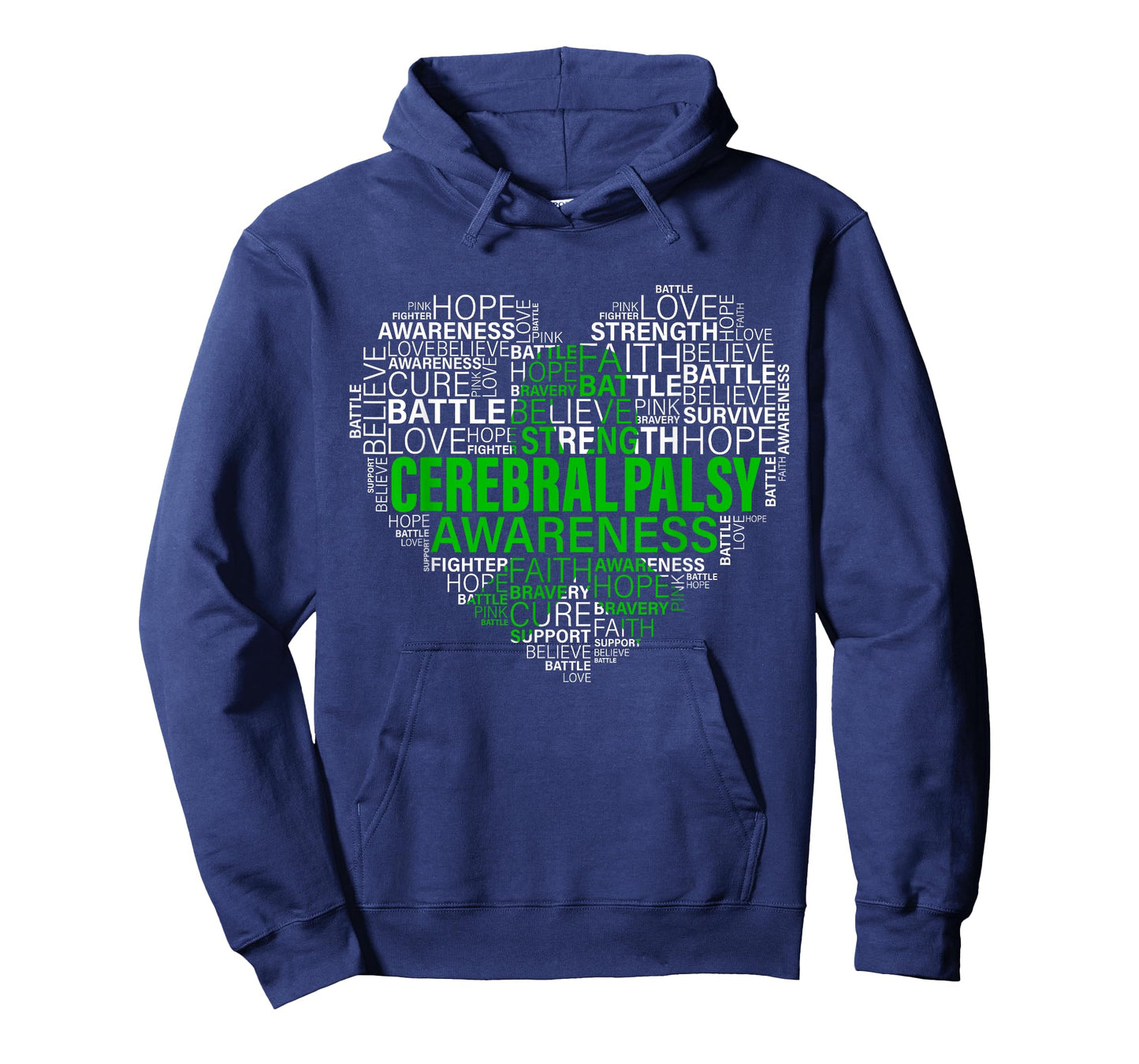 Cerebral Palsy Awareness Hope Support Strong Warrior T-Shirt